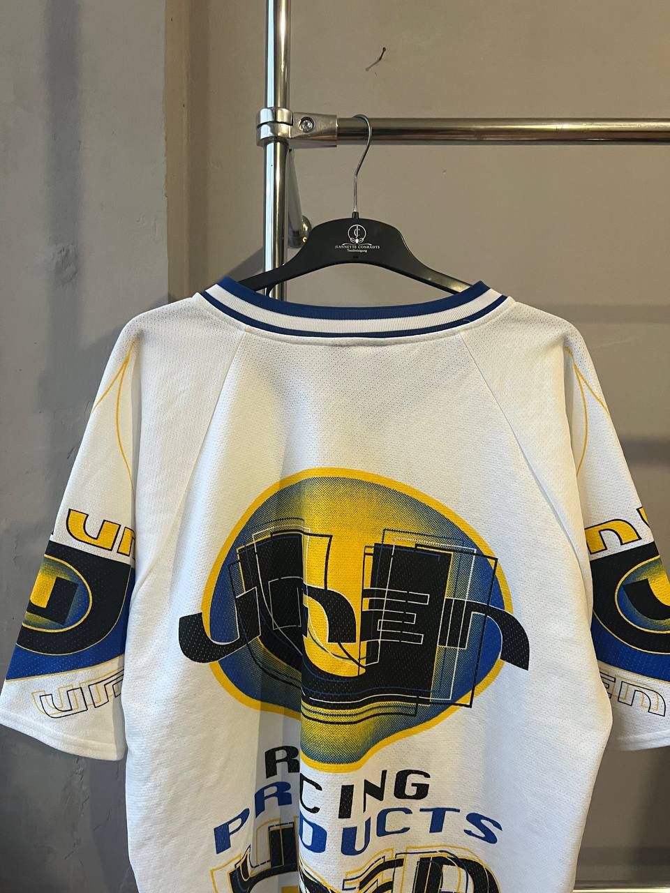 Vintage 90’S RACING PRODUCTS SYSTEM BY UMEN NYC USA HIP HOP JERSEY Size US XXL / EU 58 / 5 - 13 Thumbnail