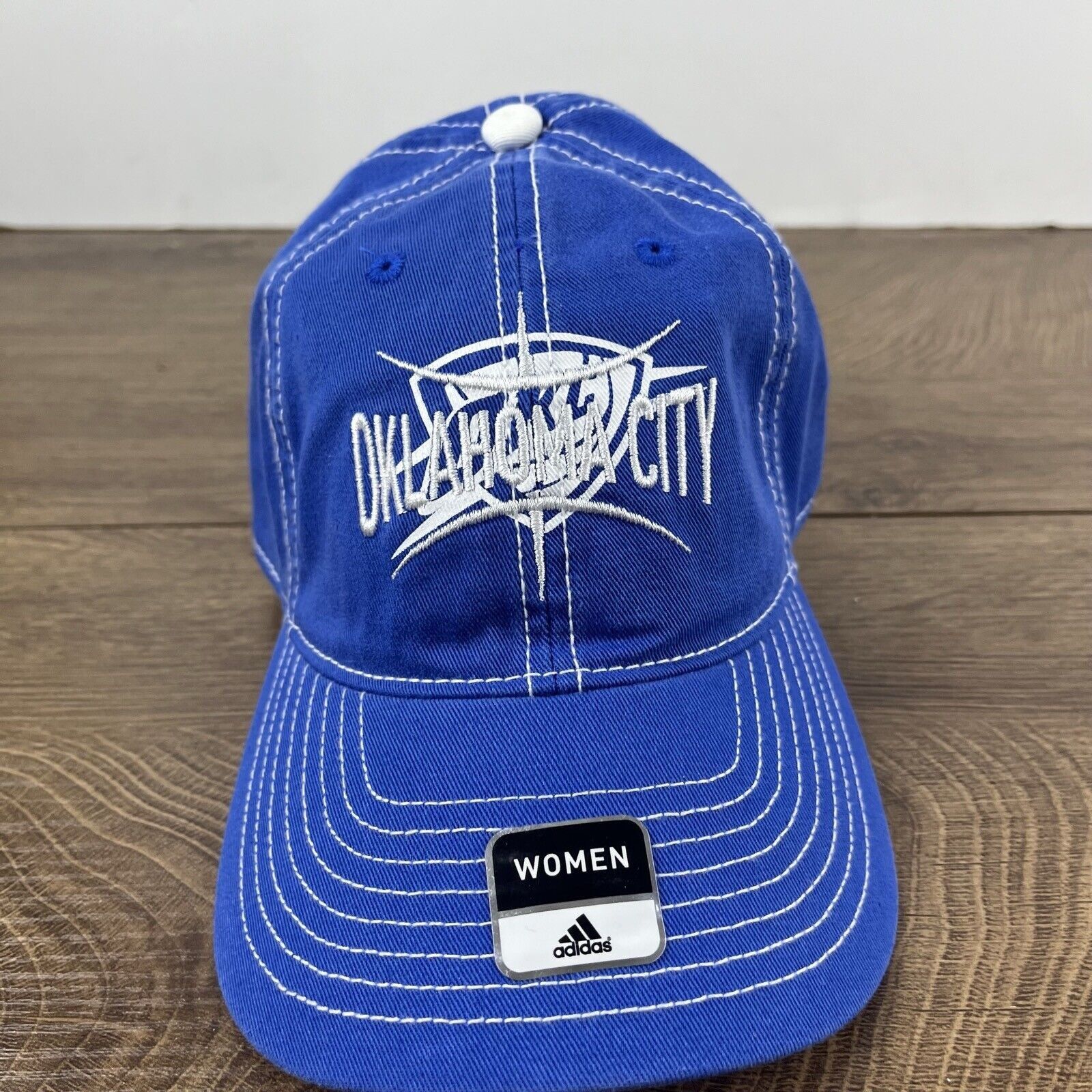 Adidas Oklahoma City Thunder Hat NBA Thunder Blue Cap Adjustable Bl Size ONE SIZE - 4 Thumbnail