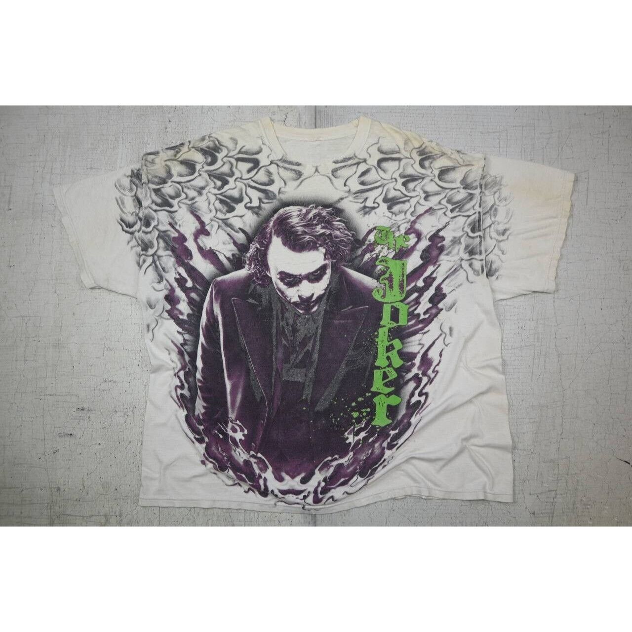 Vintage Vtg Batman The Dark Knight Heath Ledger The Joker Sz 2XL Size US XXL / EU 58 / 5 - 1 Thumbnail