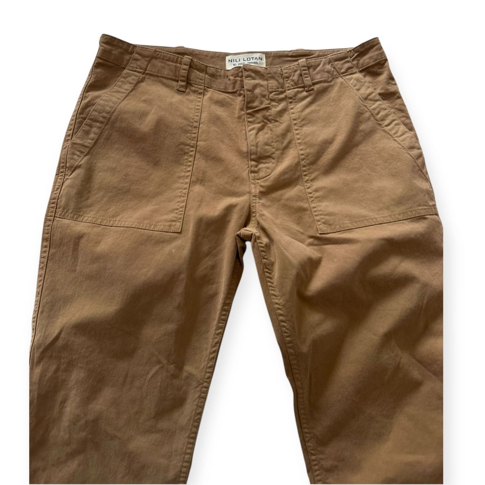 Nili Lotan Nili Lotan Jenna Pants in Caramel, tan, Size 8, New with t Size 30" / US 8 / IT 44 - 7 Thumbnail
