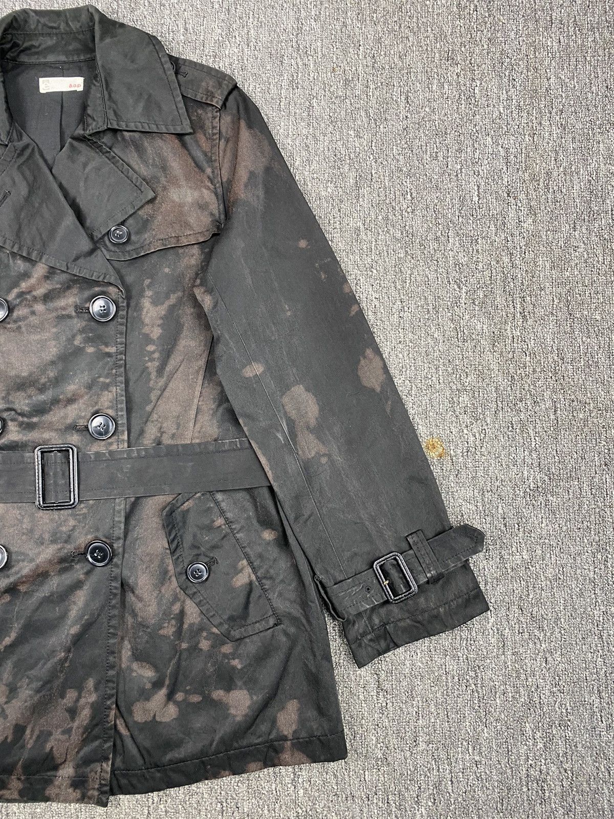 Japanese Brand Eap Bleach Belted Peacoat Jacket Size M / US 6-8 / IT 42-44 - 3 Thumbnail