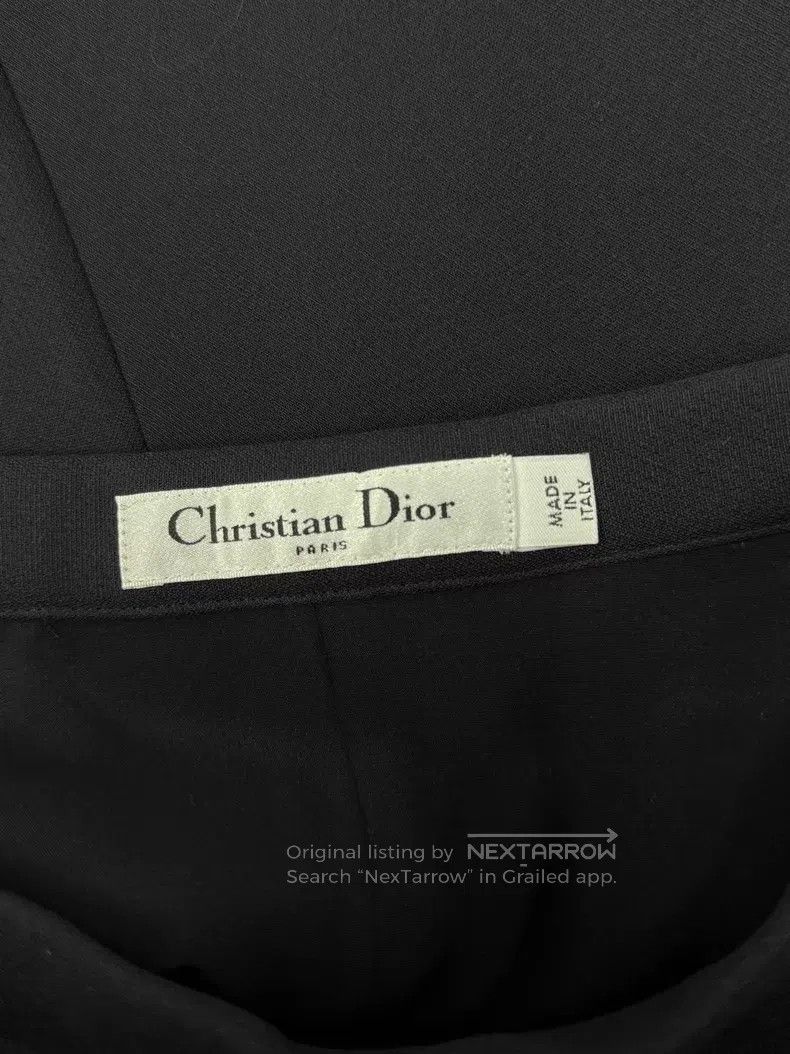 Dior Dior Black wool A-shaped skirt Size 26" / US 2 / IT 38 - 4 Thumbnail