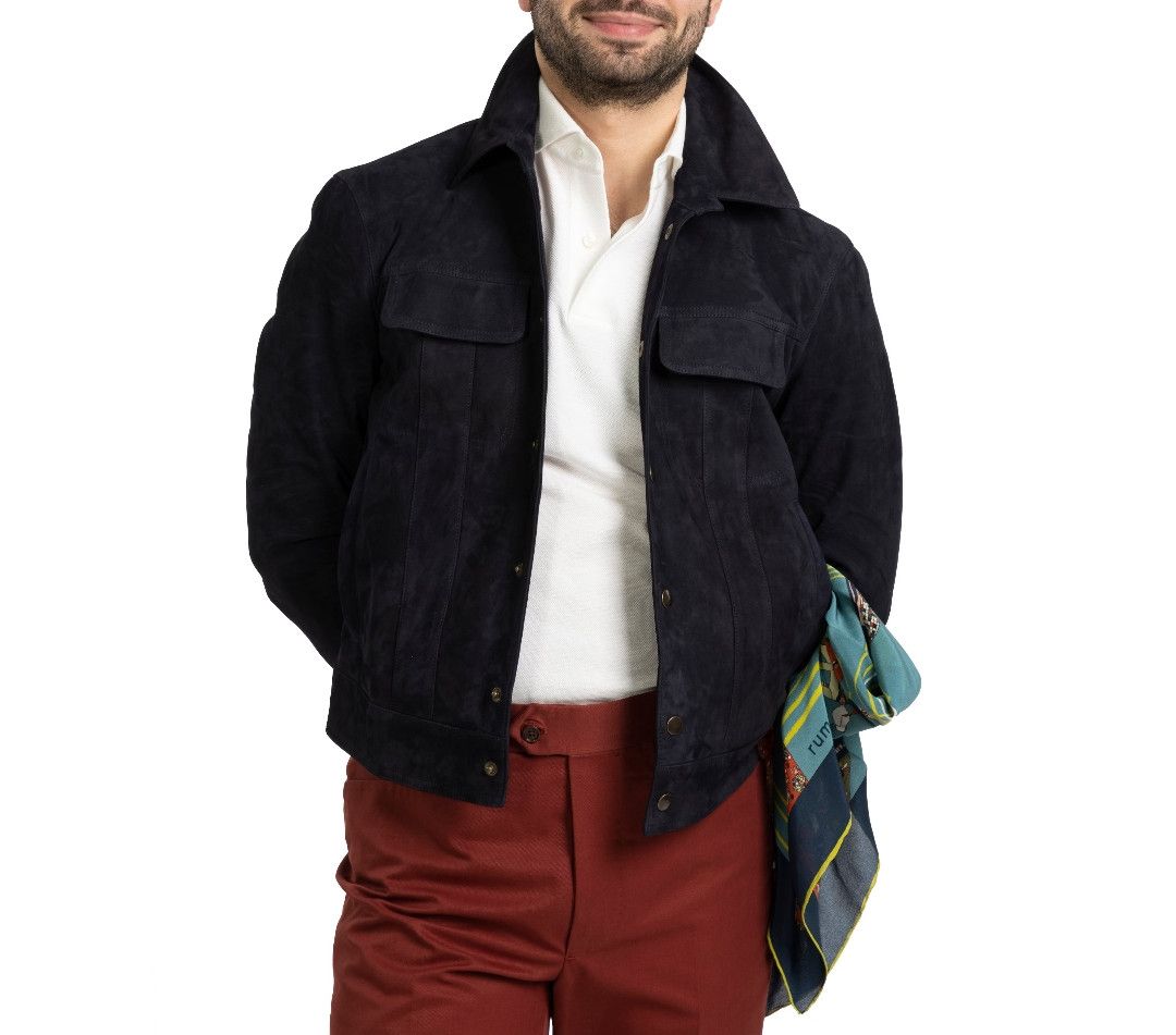SAVAS Savas "The '68 Jacket" in Suede Size US L / EU 52-54 / 3 - 6 Thumbnail