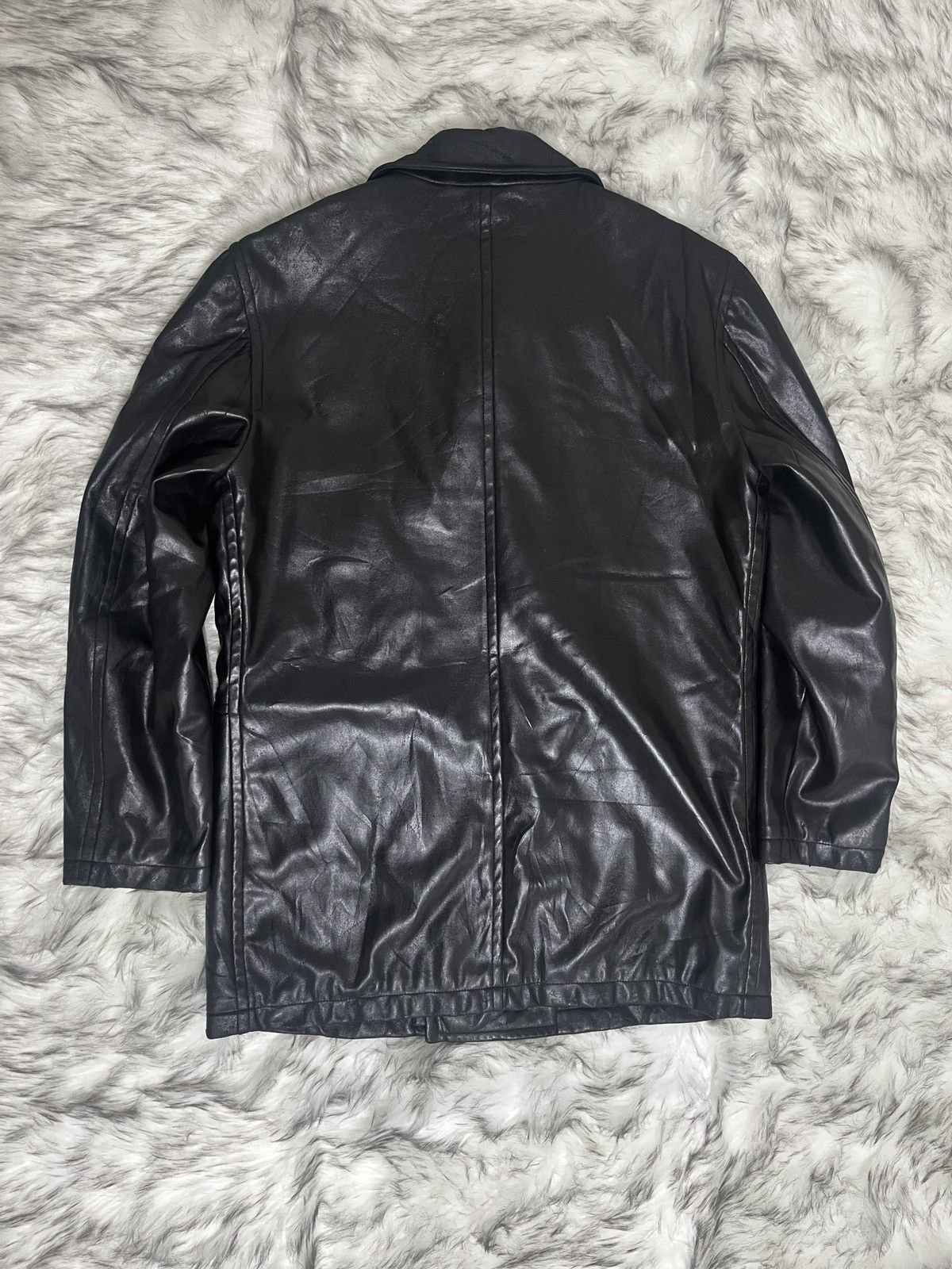 Moschino Moschino 90‘s Leather Trench coat Size US L / EU 52-54 / 3 - 4 Thumbnail