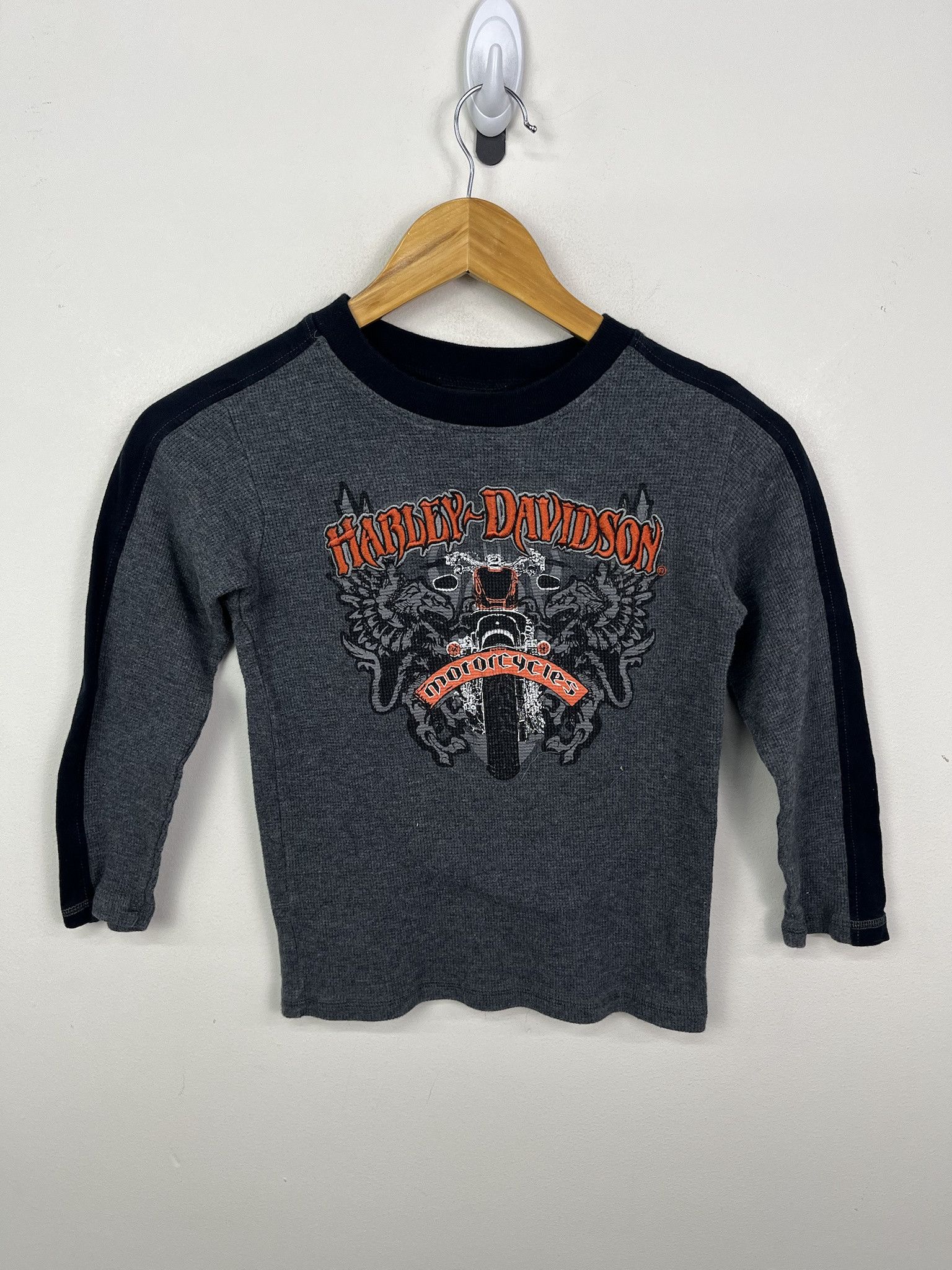 Harley Davidson × Vintage Vintage 00's Y2K Harley Davidson Pullover Long Sleeve Size XXS Size US XXS / EU 40 - 1 Thumbnail
