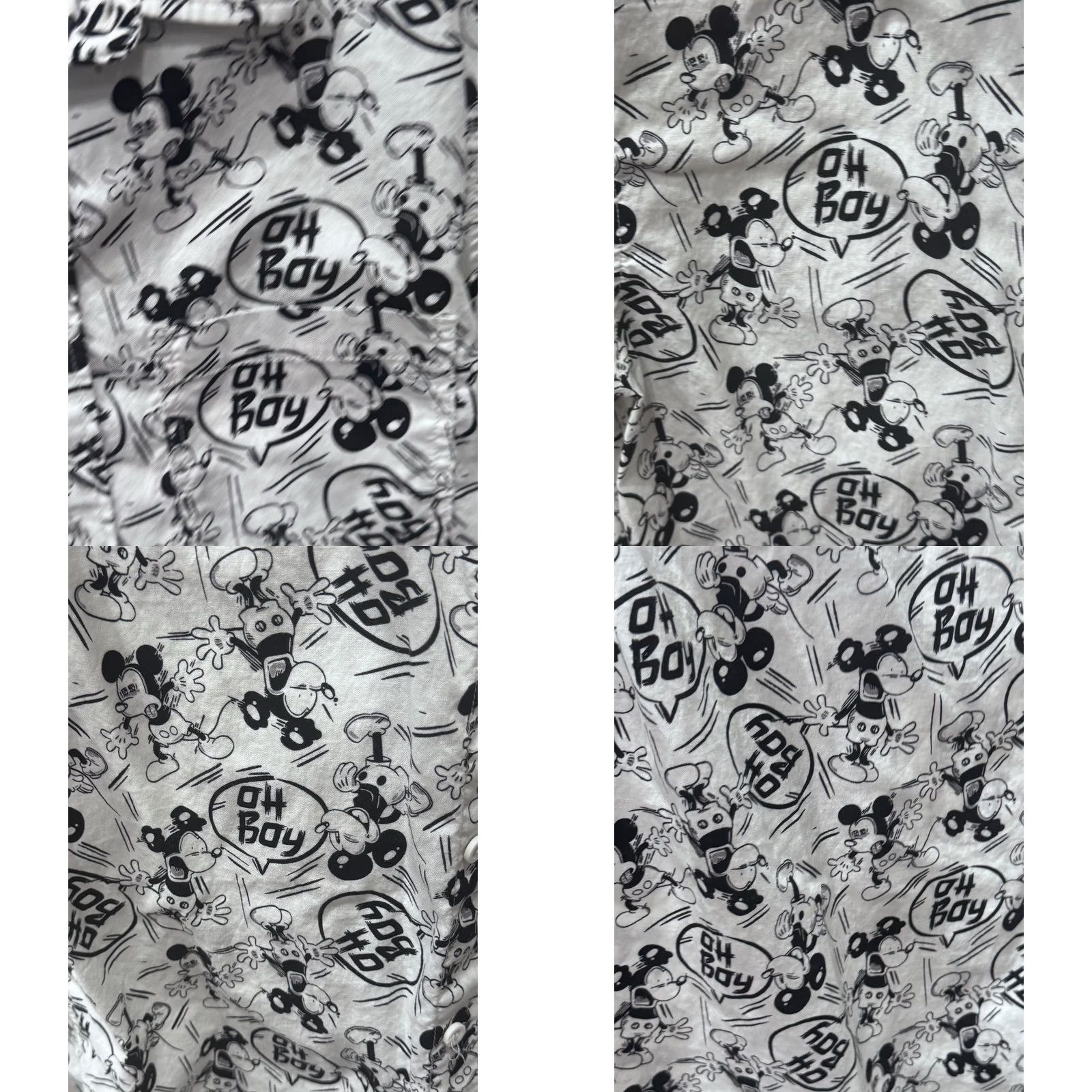 H&M H & M Mickey Mouse Oh Boy Button Up Shirt Shirt M Mens Short Sleeve Multicolor 100% Happiness 90s Size US M / EU 48-50 / 2 - 8 Thumbnail