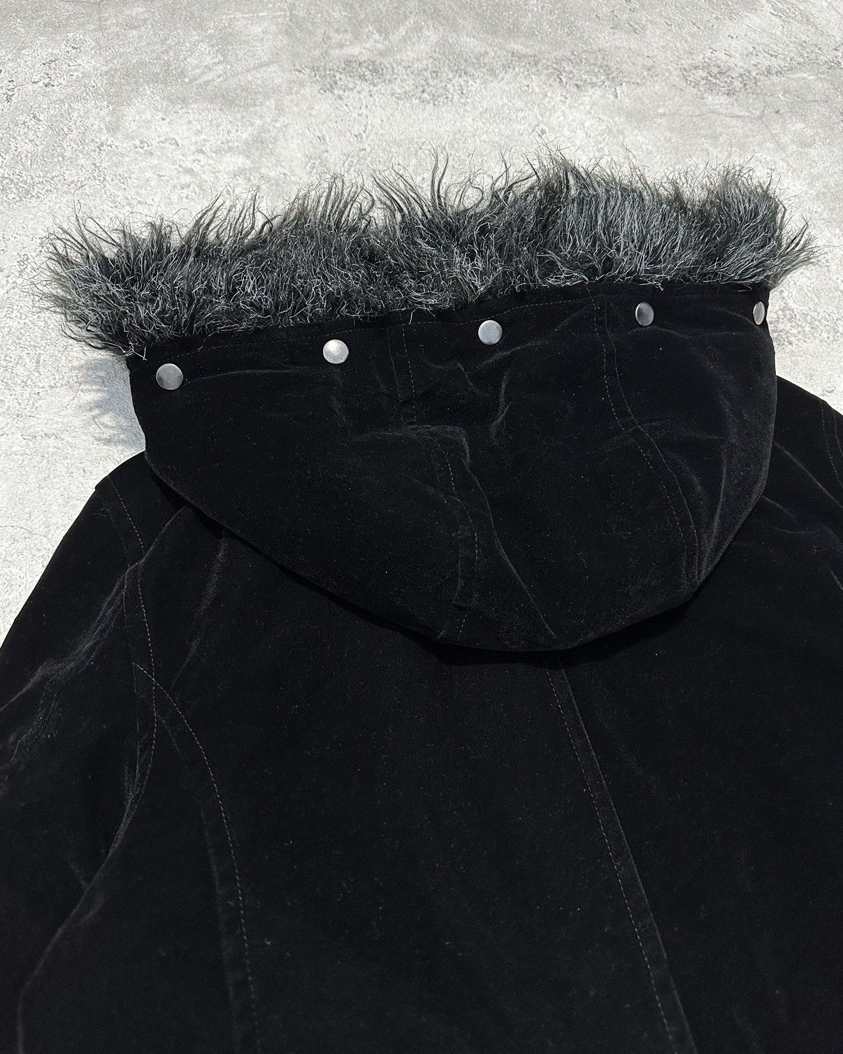Japanese Brand 2000s Authentic Velvet Faux Fur Jacket Ifsixwasnine Style Size US M / EU 48-50 / 2 - 12 Thumbnail