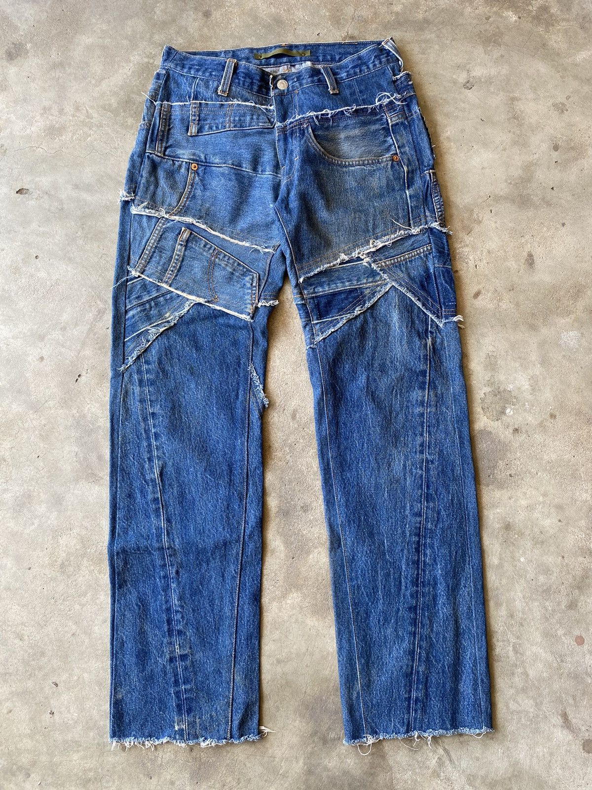 If Six Was Nine japanese brand cyrhyme custome patchwork pant Size US 31 - 2 Thumbnail