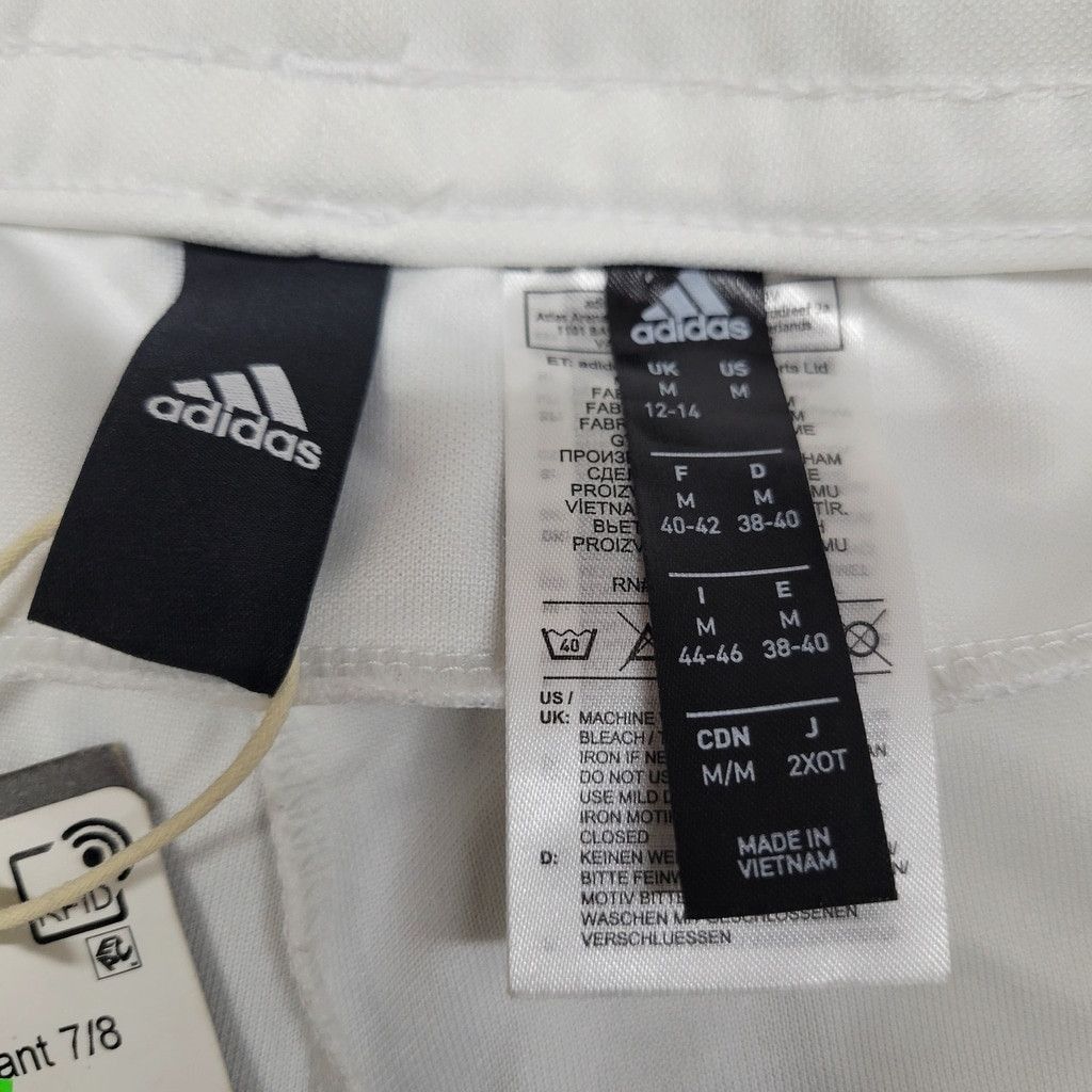 Adidas Adidas White Snap Pants 7/8 Women Medium Waist 31 Inseam 27 Size 30" / US 8 / IT 44 - 7 Thumbnail