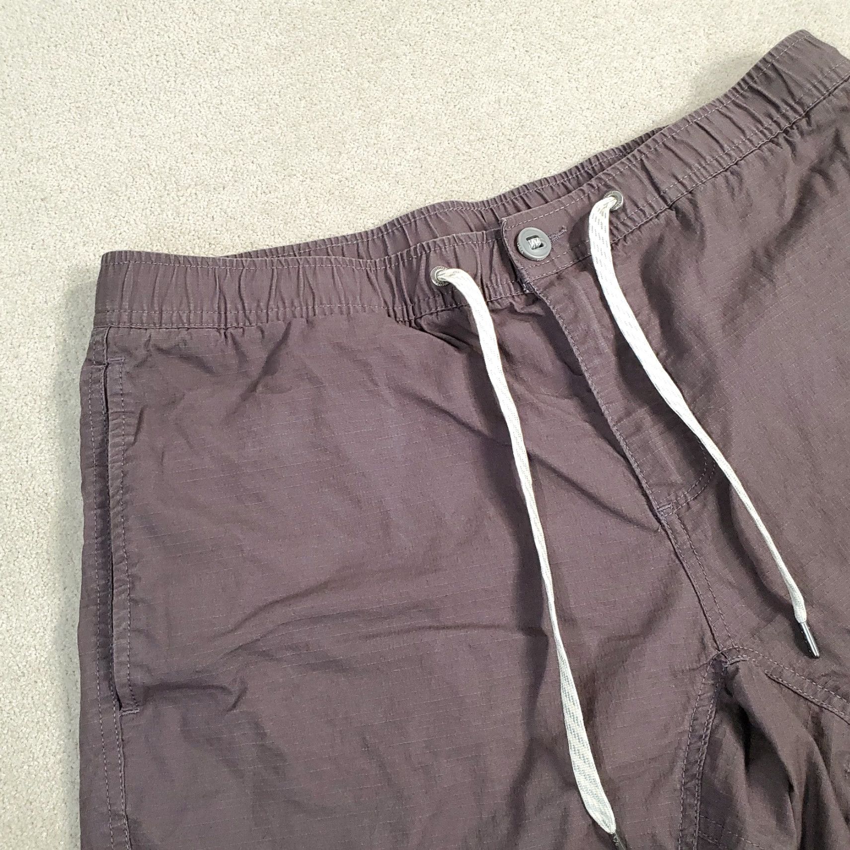 Vuori Vuori Ripstop Shorts Mens Large Gray Performance Stretch Drawstring Logo V370 Size US 33 - 2 Thumbnail
