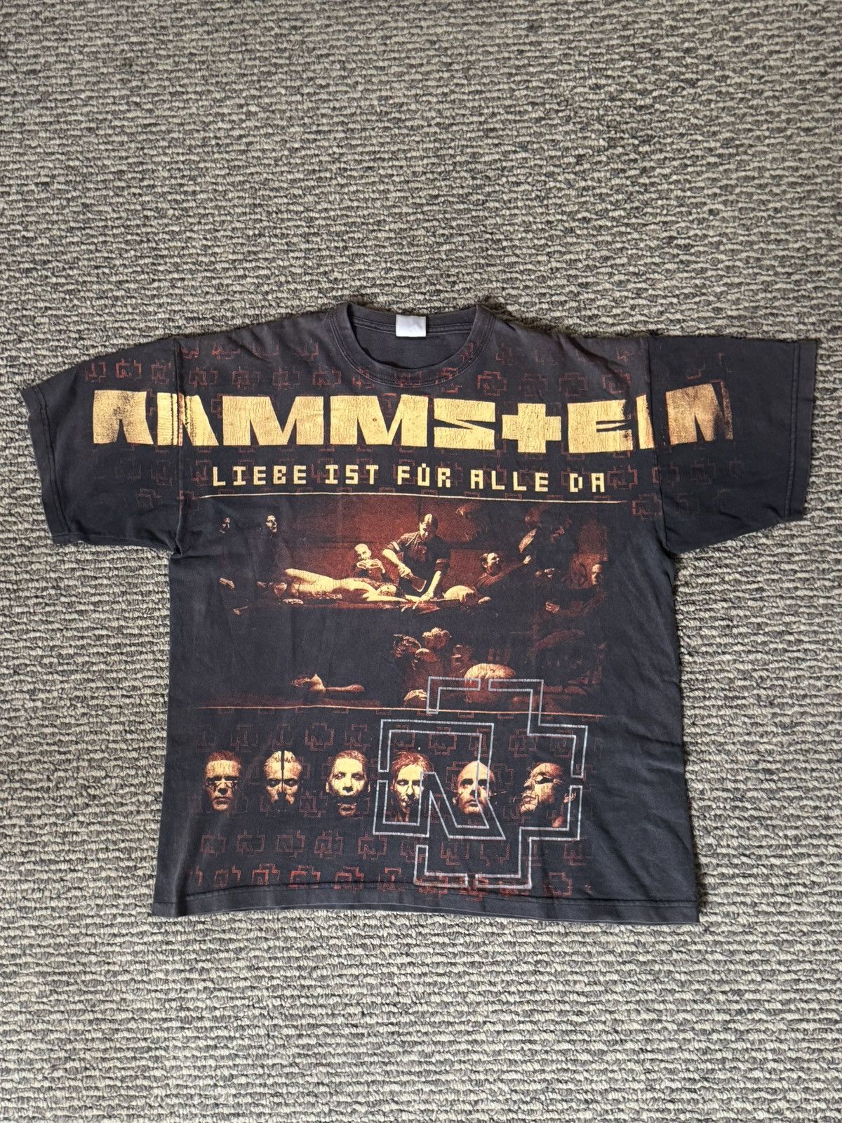 Band Tees Rammstein AOP Faded T-Shirt Size US L / EU 52-54 / 3 - 1 Thumbnail