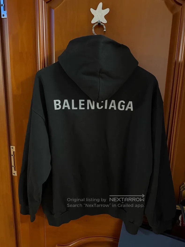 Balenciaga Balenciaga Reflective Logo Sweatshirt - Black Size US S / EU 44-46 / 1 - 2 Thumbnail