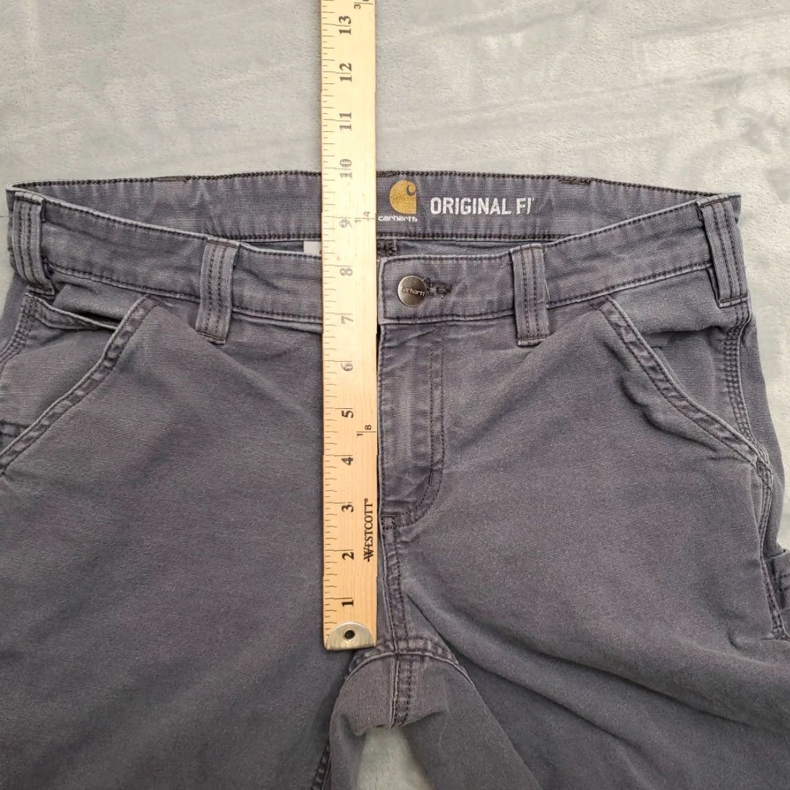 Carhartt Carhartt Shorts Womens 4 Gray Cotton Duck Canvas Heavyweight Work Jorts Cutoffs Cargo Pocket Belt Loops Outdoors Casual Womens Size 27" / US 4 / IT 40 - 6 Thumbnail