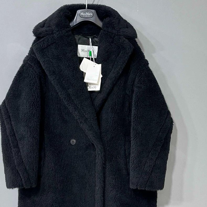 Max Mara Max Mara New Black Teddy Coat Size XS / US 0-2 / IT 36-38 - 2 Thumbnail
