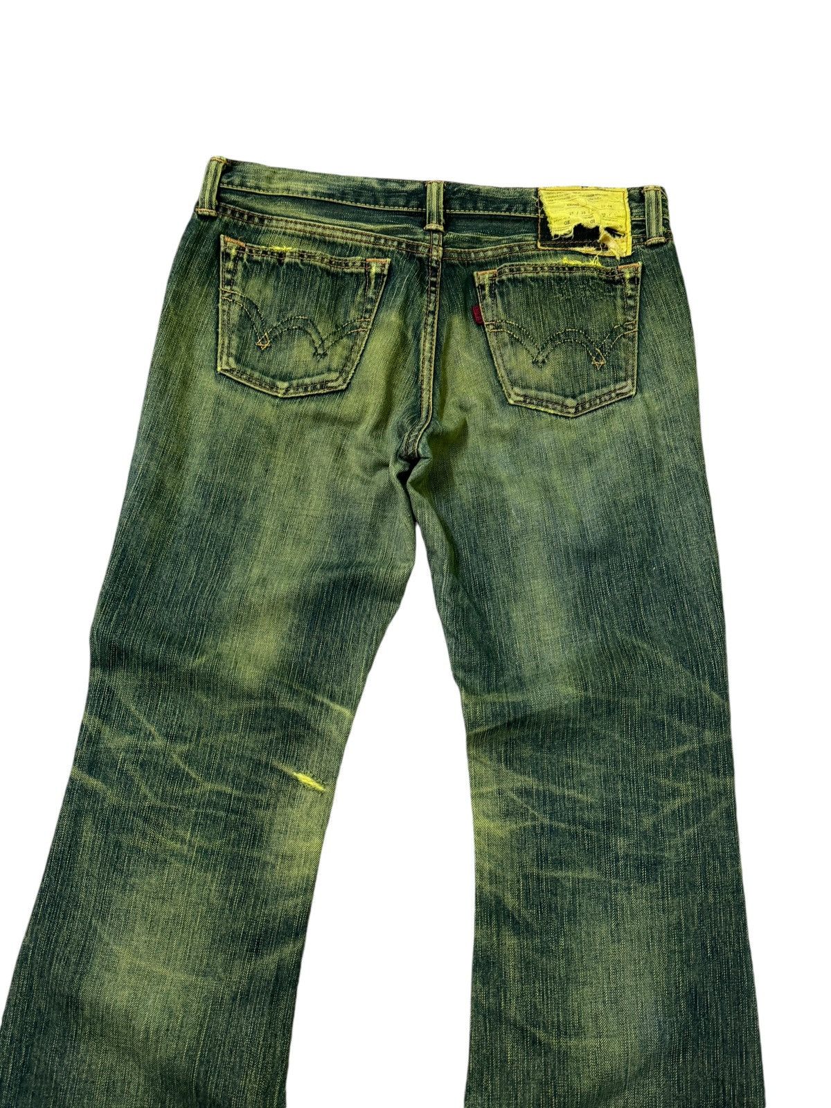 If Six Was Nine FLARE EDWIN MUDWASH DISTRESSED DENIM JEANS Size US 29 - 10 Thumbnail