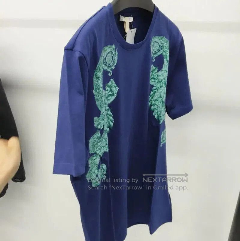 Versace Versace Blue Cotton T-Shirt for Men . Size US L / EU 52-54 / 3 - 3 Thumbnail