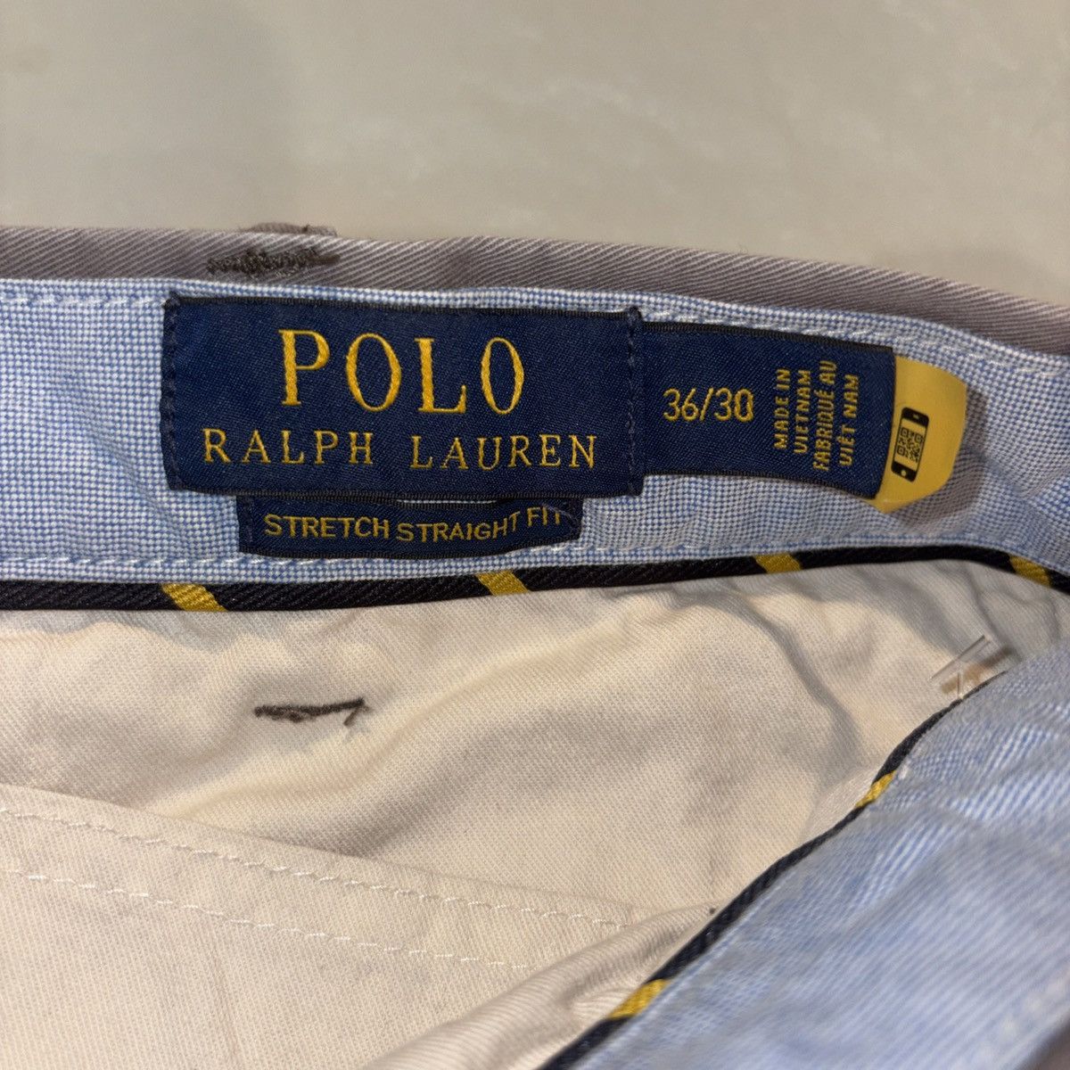 Polo Ralph Lauren Polo Ralph Lauren Pants Mens 36x30 Gray Stretch Straight Fit Size US 36 / EU 52 - 2 Thumbnail