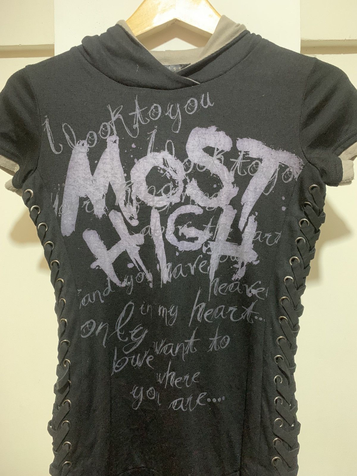 If Six Was Nine Japanese Jannis ‘ MOSTHIGH ‘ Poem Punk Grunge Tee Shirt Size M / US 6-8 / IT 42-44 - 9 Thumbnail