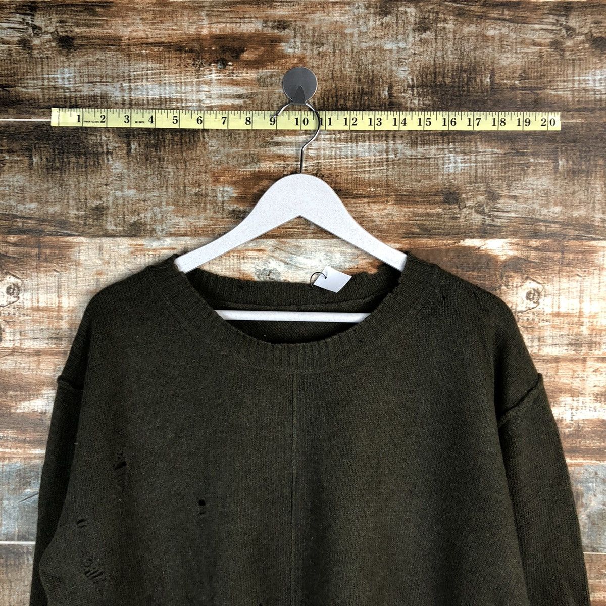Vintage Muse Green ripped vintage Knitwear #A1648 Size US M / EU 48-50 / 2 - 4 Thumbnail