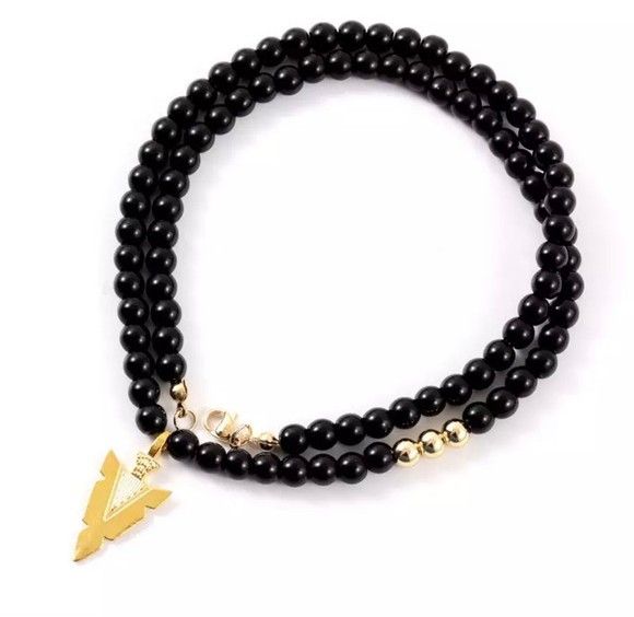 Other Men Arrow 6mm Tiger Eye Stone Bead Necklace (BG) Size ONE SIZE - 1 Preview
