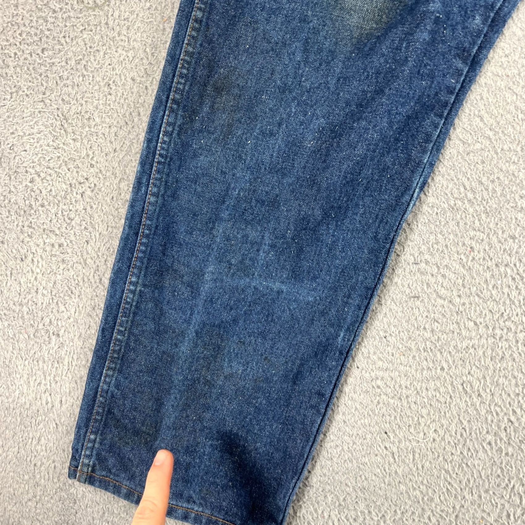 Wrangler Wrangler Flame Resistant Jeans 13MWZ FR Blue 40x32 Regular Mens Jeans Vintage No Blue Denim Size US 40 / EU 56 - 2 Thumbnail