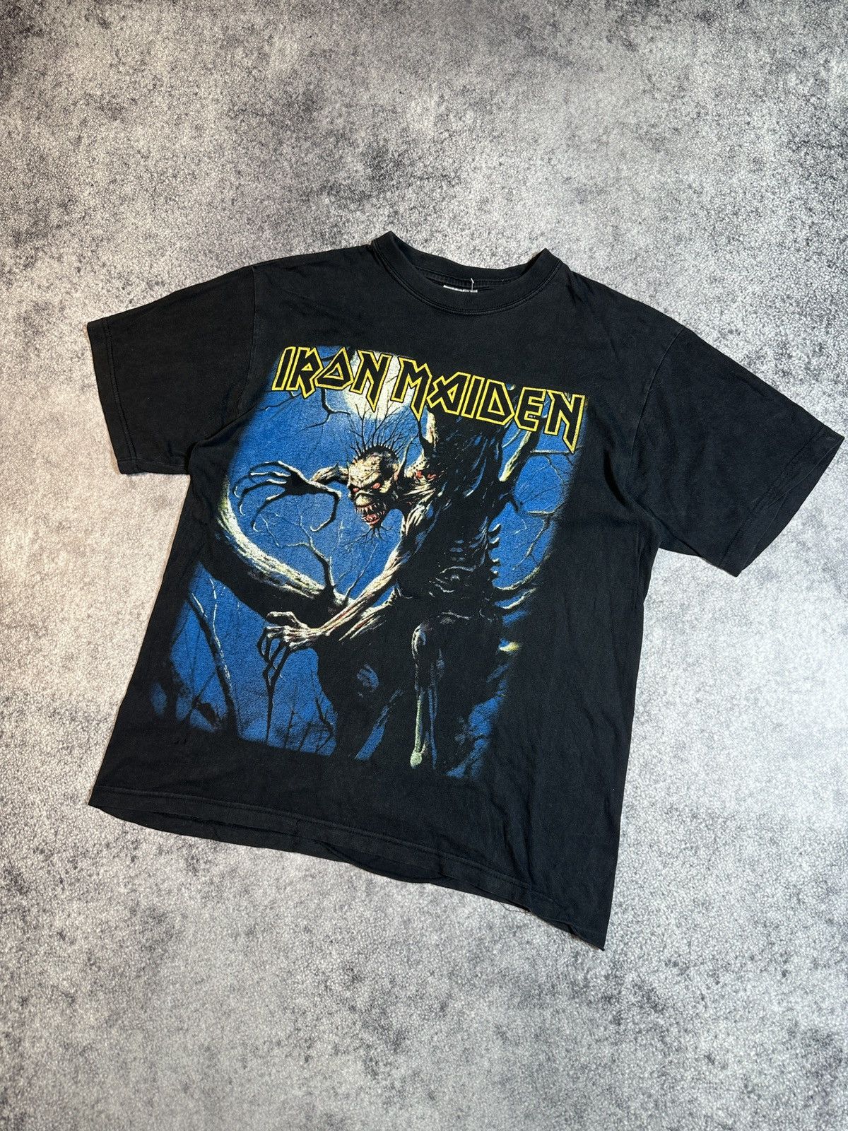 Band Tees × Iron Maiden Vintage Iron Maiden Bands Tees T-shirt Rock Streetwear USA L Size US L / EU 52-54 / 3 - 1 Thumbnail
