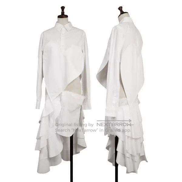 Comme des Garcons Comme des Garcons White vintage design shirt Size S / US 4 / IT 40 - 1 Thumbnail
