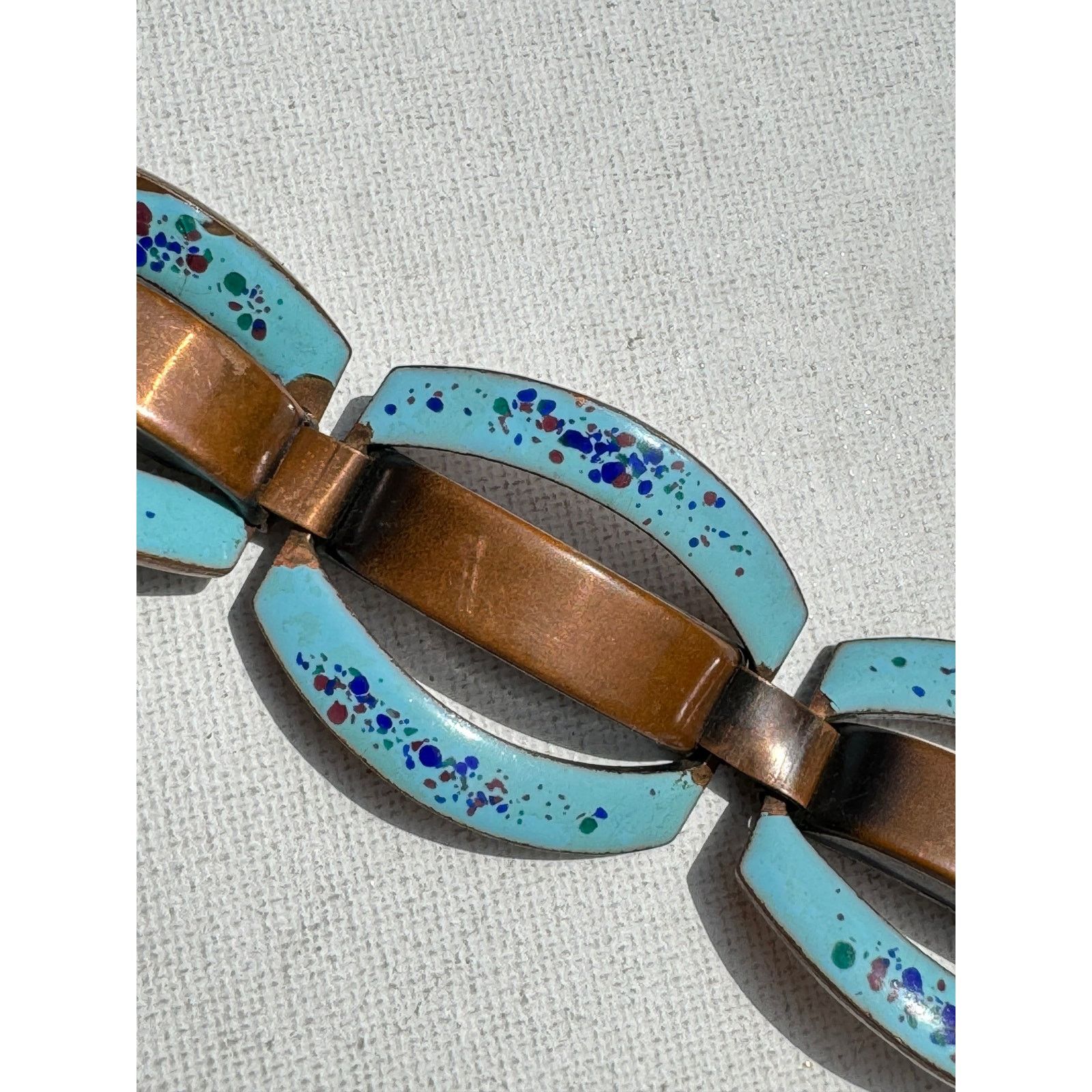 Vintage Vintage Rebajes Bracelet Copper 1950s Size ONE SIZE - 3 Thumbnail