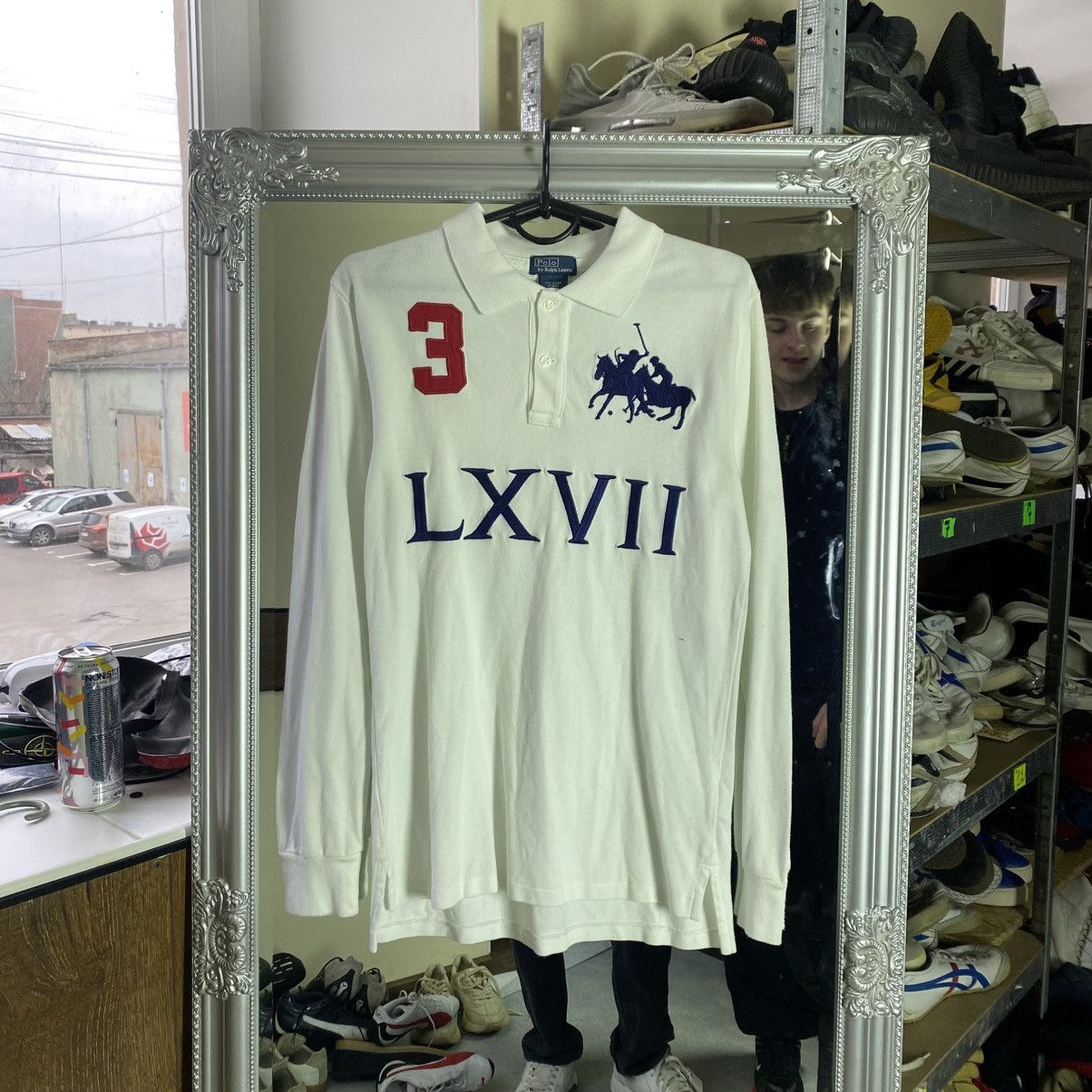VINTAGE Polo Ralph Lauren Long Sleeve Polo 3 Small