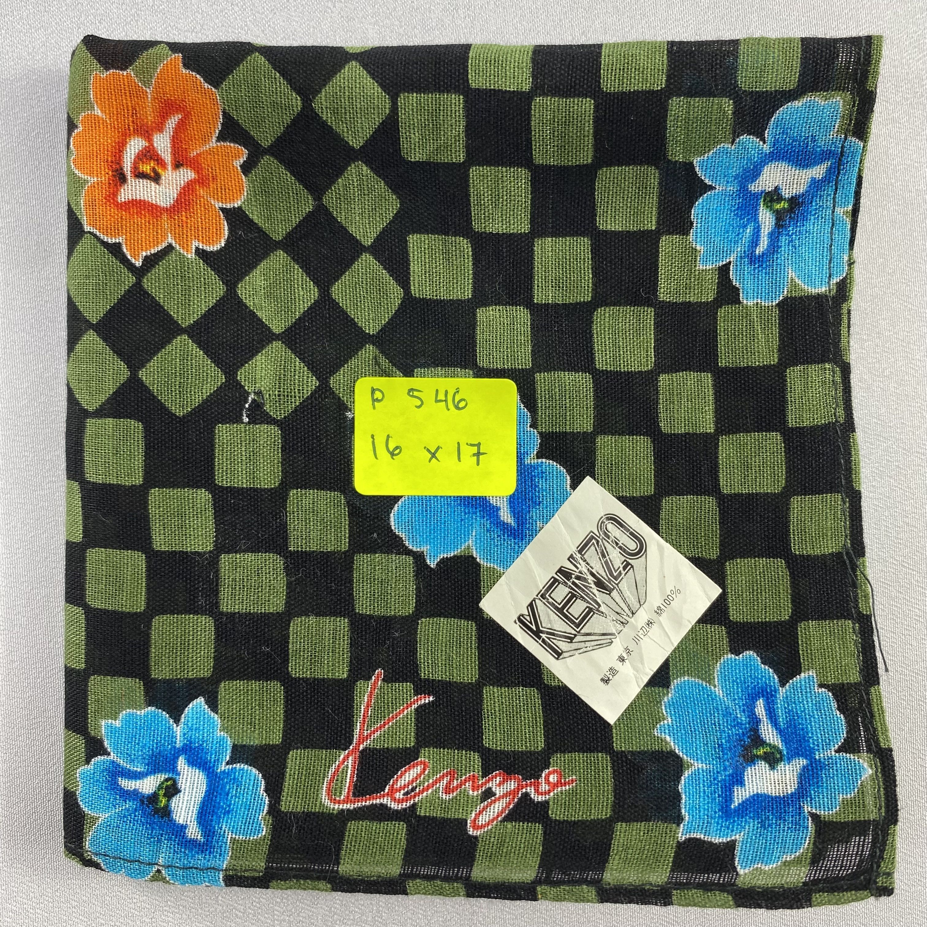 Kenzo × Vintage NWT Kenzo Neckerchief / Bandana / Handkerchief-P546 Size ONE SIZE - 5 Thumbnail
