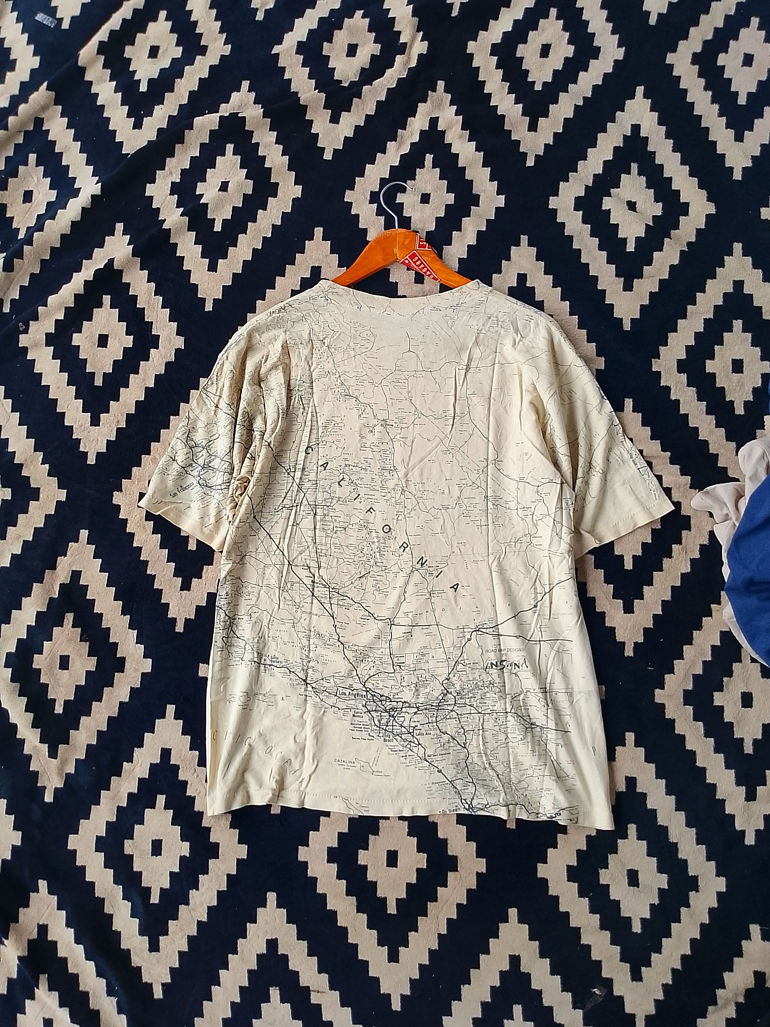All Sport Vintage 90s California City Country Road Map 66 Design Size US L / EU 52-54 / 3 - 3 Thumbnail