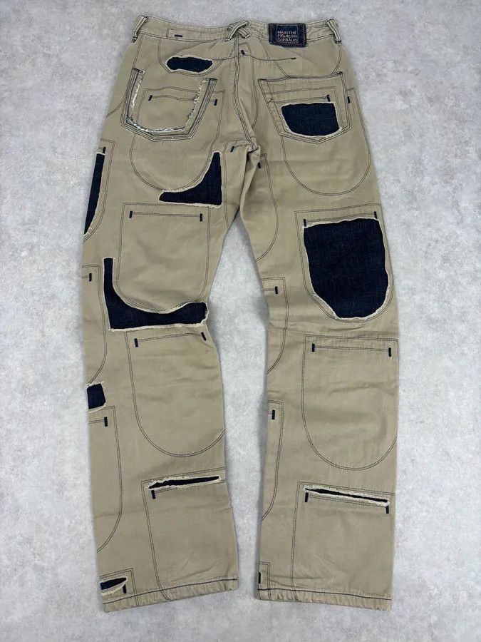 Marithe + Francois Girbaud 2000s Marithé + François Girbaud Beige Cargo Pants Size US 32 / EU 48 - 6 Thumbnail