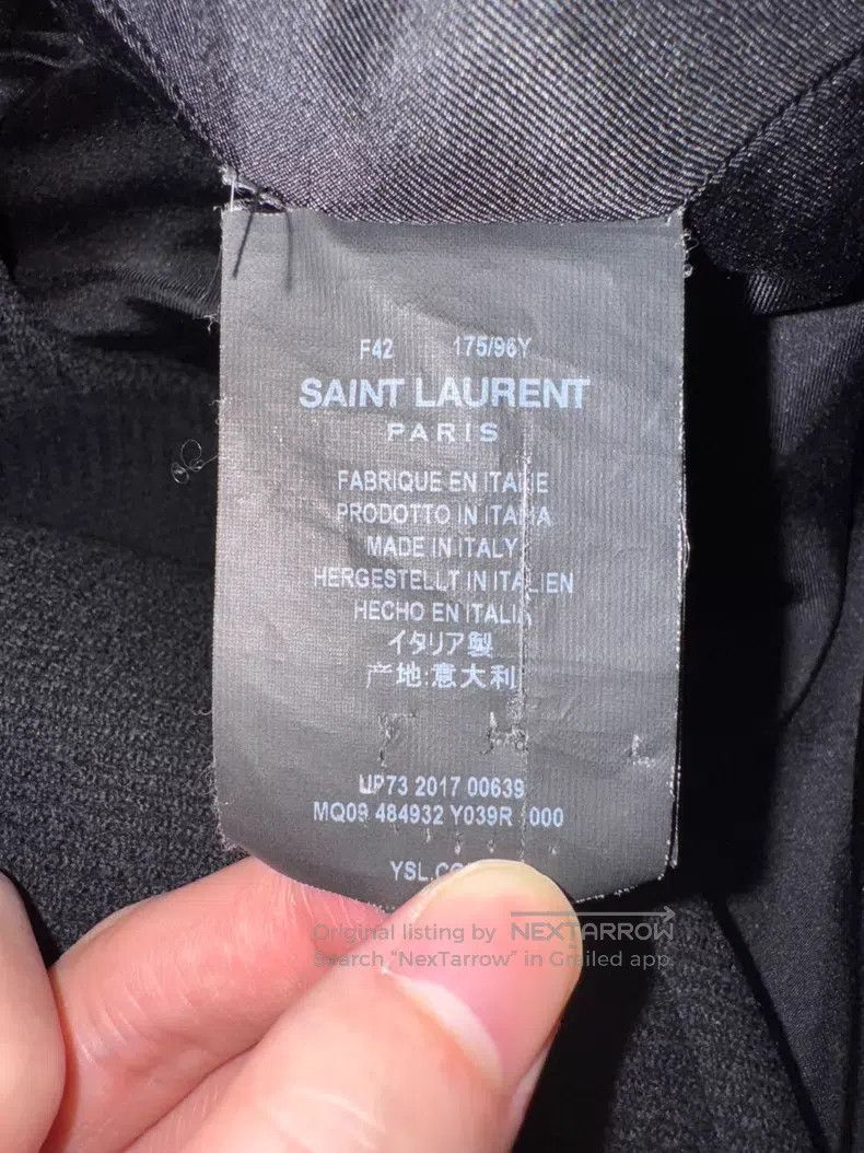 Saint Laurent Paris Saint Laurent Paris Double Breasted Gold Thread Contrastin Size M / US 6-8 / IT 42-44 - 7 Thumbnail