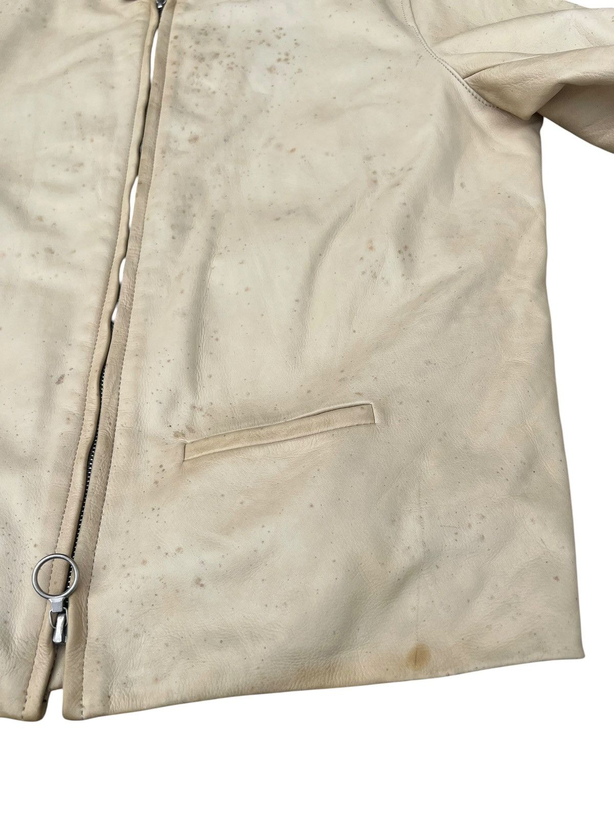 Leather VTG Max Fritz Japan Dirty Patina Cow Leather Racer Jacket Size US M / EU 48-50 / 2 - 10 Thumbnail