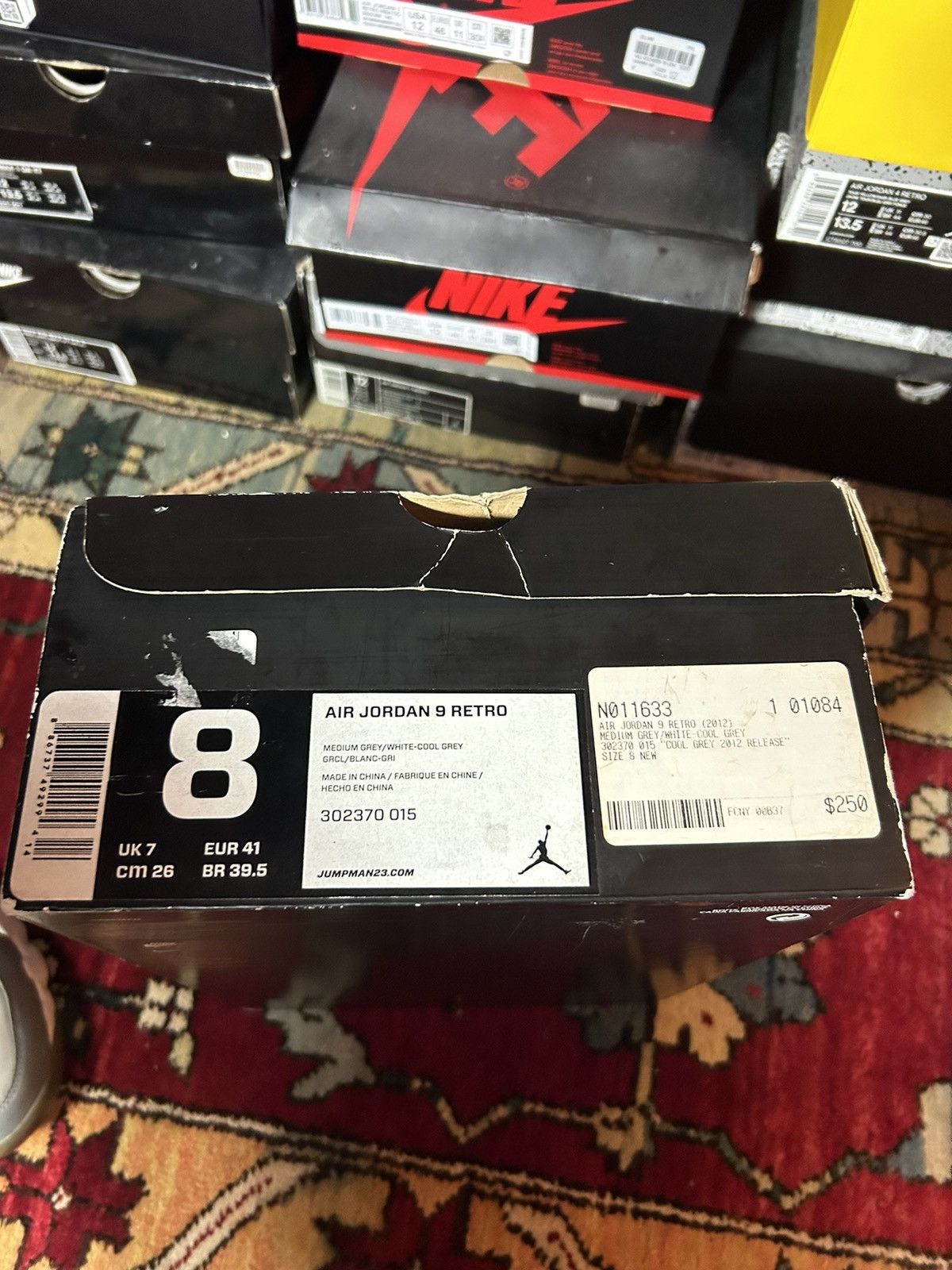 Jordan Brand Jordan 9 Cool grey size 8 2012 Size US 8 / EU 41 - 8 Thumbnail