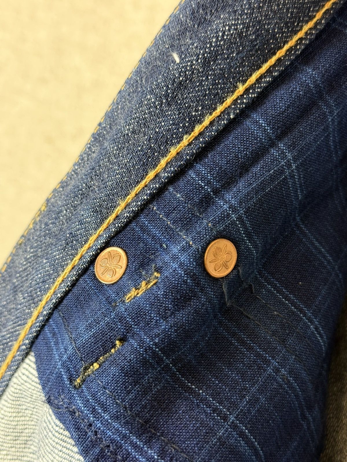 Momotaro Jeans Momotaro Japan Old Blue Indigo Zimbabwe Cotton 0605-C Pant Size US 32 / EU 48 - 13 Thumbnail