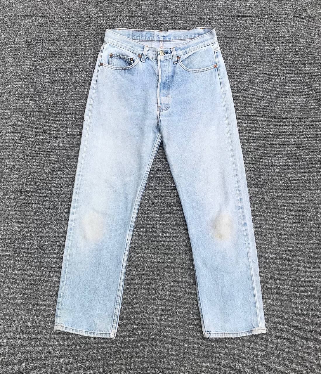 Levi's Vintage Clothing × Vintage Vintage Levis 501 USA 80s lightwash dirty wash W29x28 inch Size US 29 - 1 Thumbnail