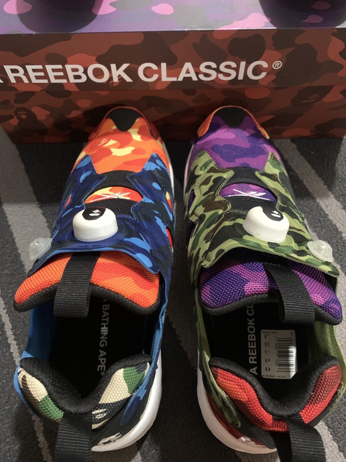 Bape × Reebok Bape x Reebok Instapump Fury OG Size US 8 / EU 41 - 2 Thumbnail
