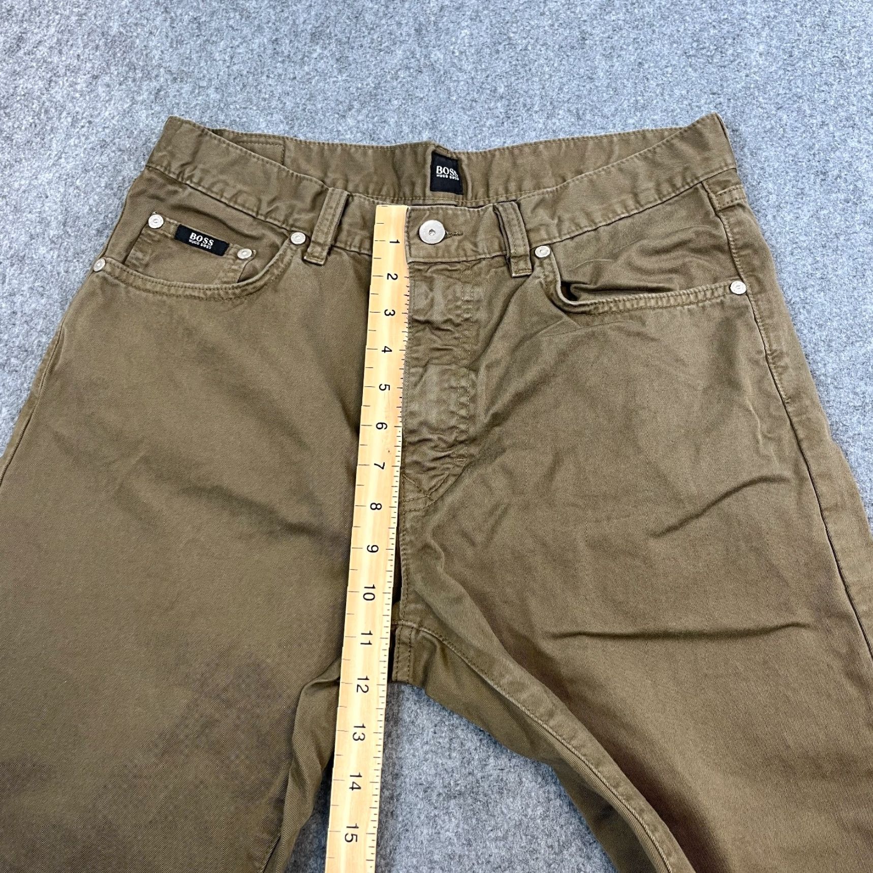 Hugo Boss HUGO BOSS Jeans Regular Straight 32 30 Khaki Brown Vintage 100% Cotton Denim Mens Size US 32 / EU 48 - 5 Thumbnail