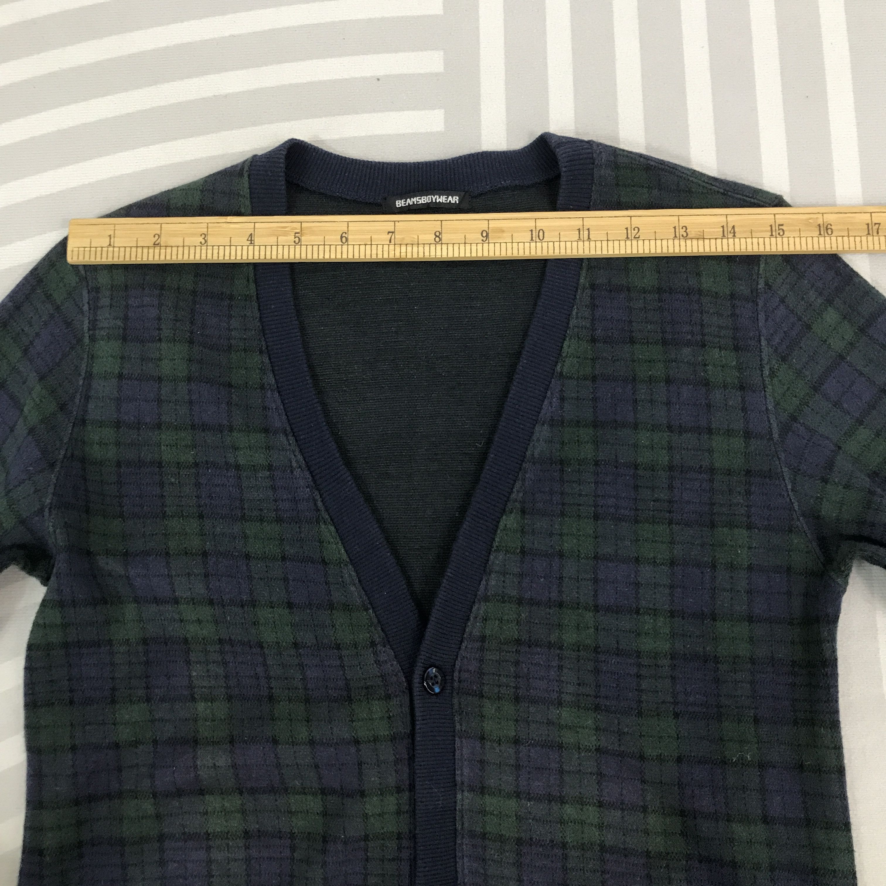 Beams Japan × Vintage Vintage Beams Boy Cardigan Tartan design Jacket Size US S / EU 44-46 / 1 - 5 Thumbnail