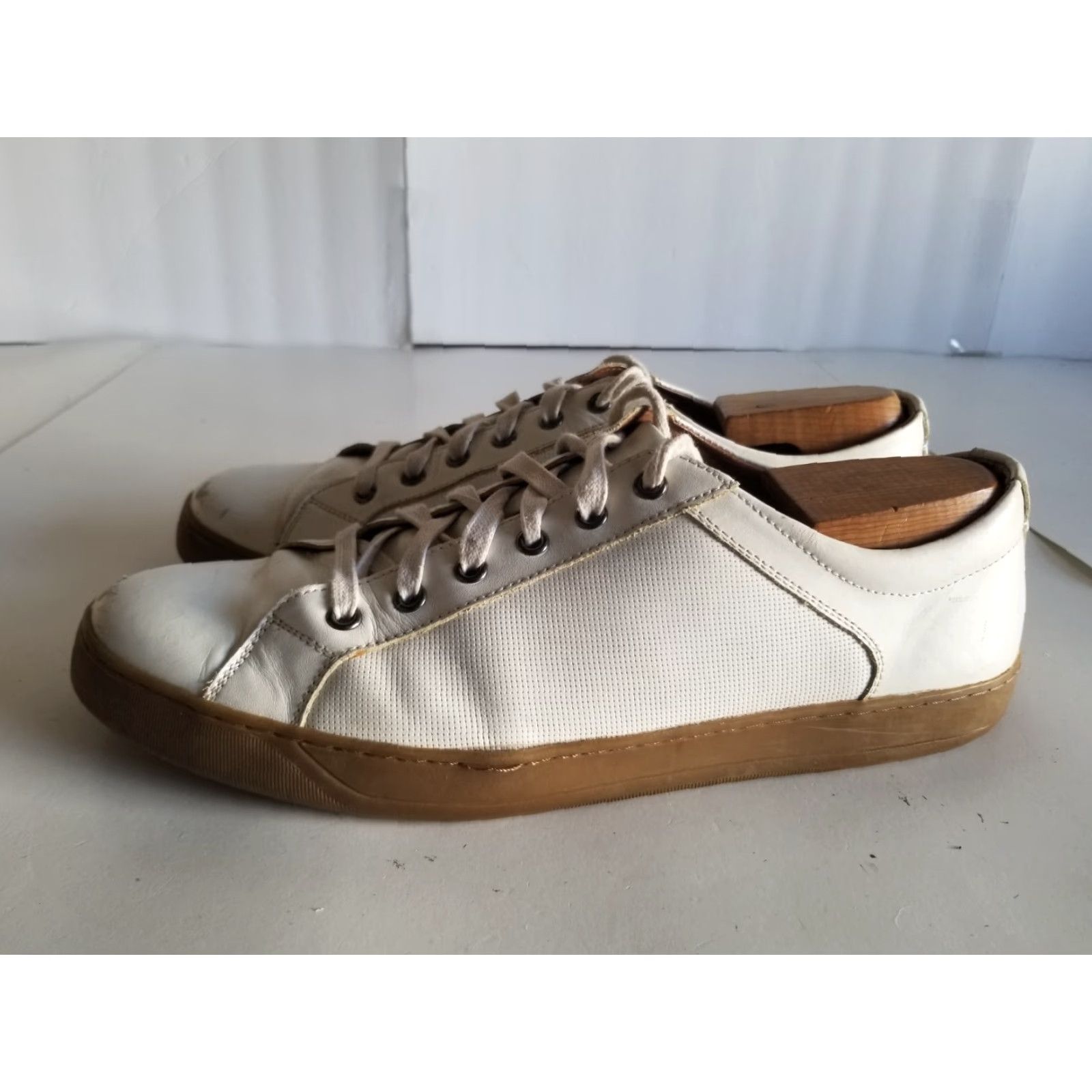 Johnston & Murphy Johnston & Murphy 1850 Allister Casual Sneaker Men's White Leather 11.5 Size Shoes M Size US 12 / EU 45 - 5 Thumbnail