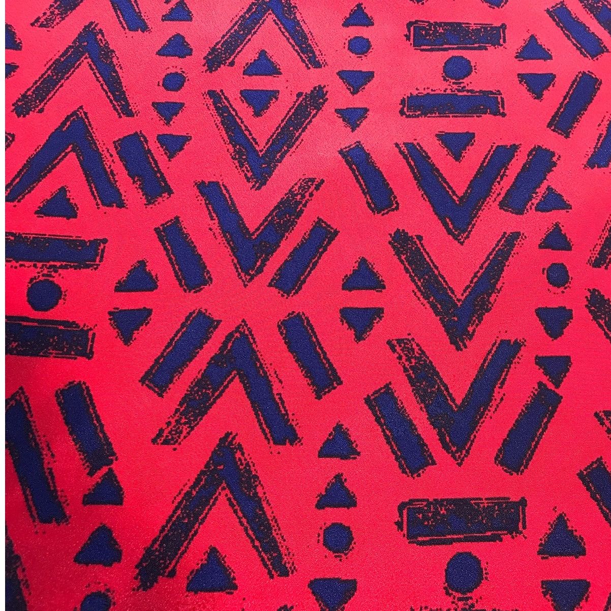 Faded Glory Faded Glory Red Blue Geometric Scoop Neck Tank Top L Size L / US 10 / IT 46 - 5 Thumbnail