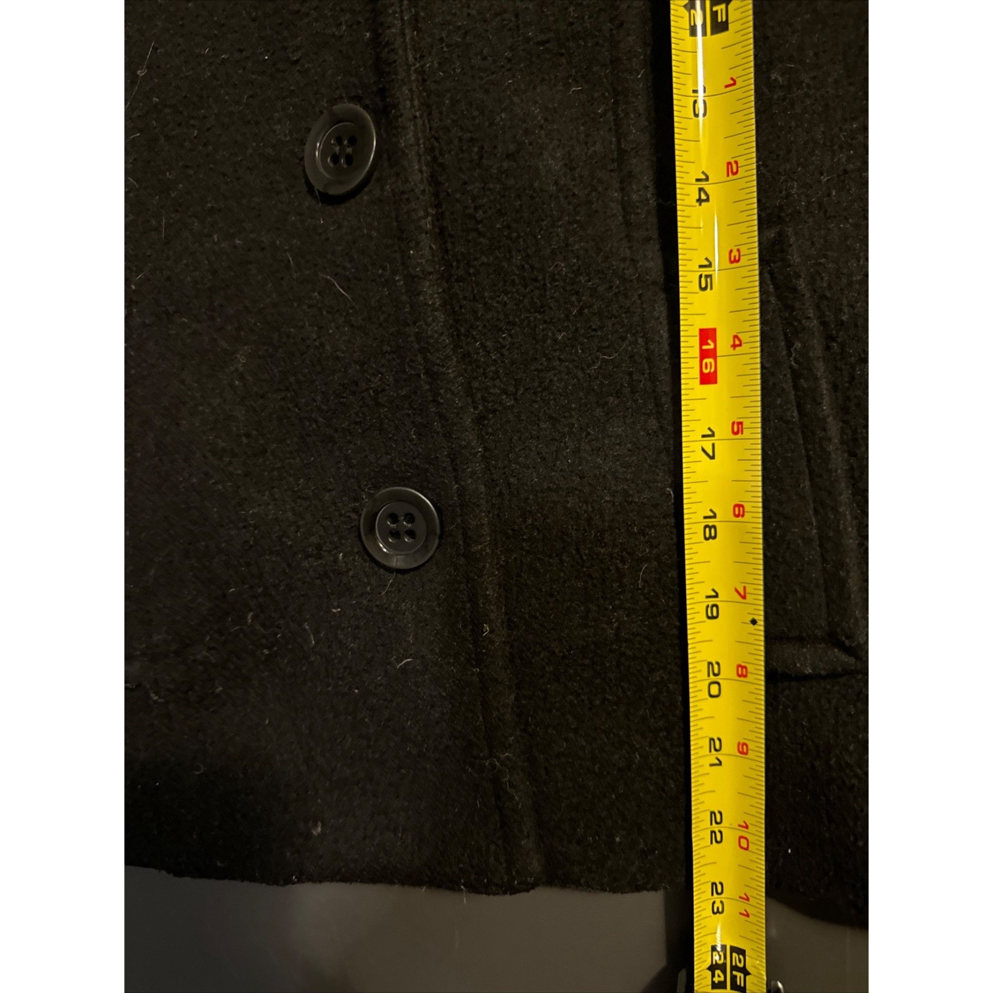 Other Rosette By Becool Women's Black Wool-Blend Peacoat Jacket Si Size S / US 4 / IT 40 - 7 Thumbnail