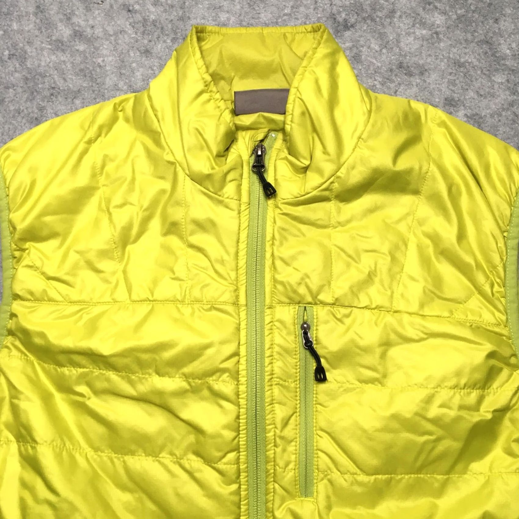 Vintage REI Vest Mens M Lime Green Insulated Pertex Quantum ECO PrimaLoft Puffer Quilted Zip Casual Travel Hiking Walking Yellow Mens Vest Size US M / EU 48-50 / 2 - 4 Thumbnail