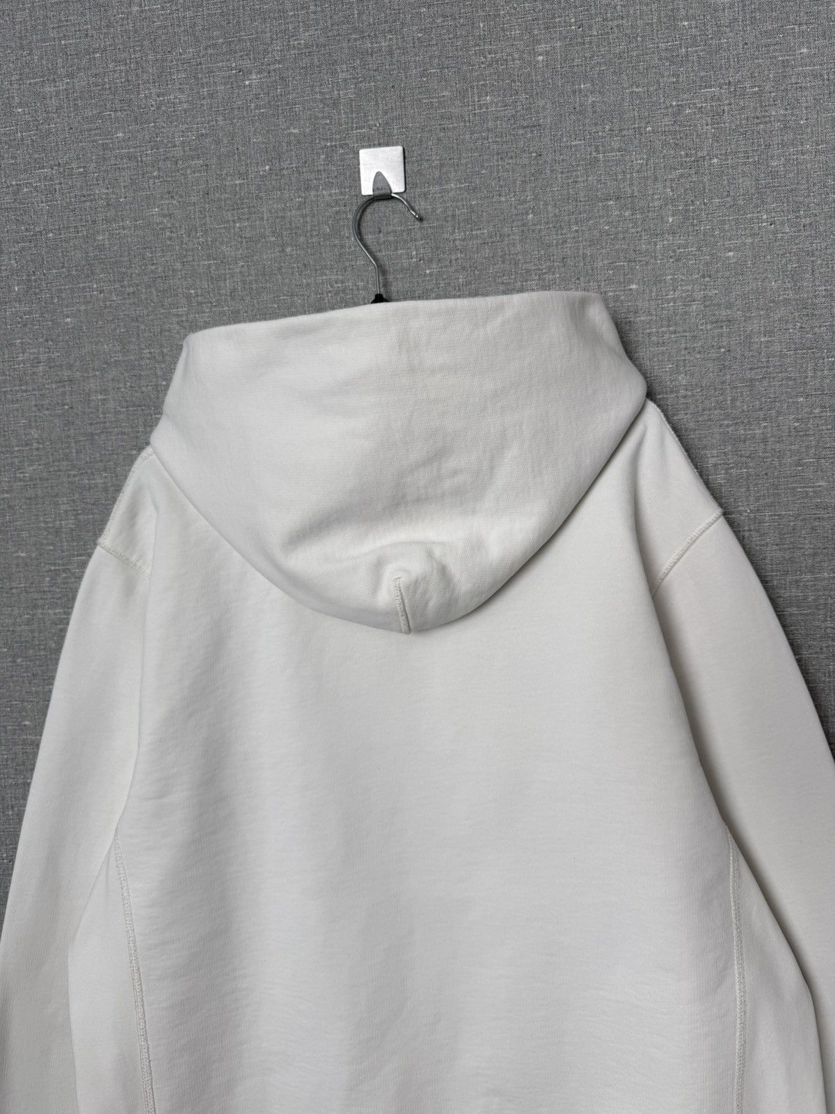 Helmut Lang Helmut Lang Thick White Hoodie Mirrored Web Logo Size XL Size US XL / EU 56 / 4 - 12 Thumbnail