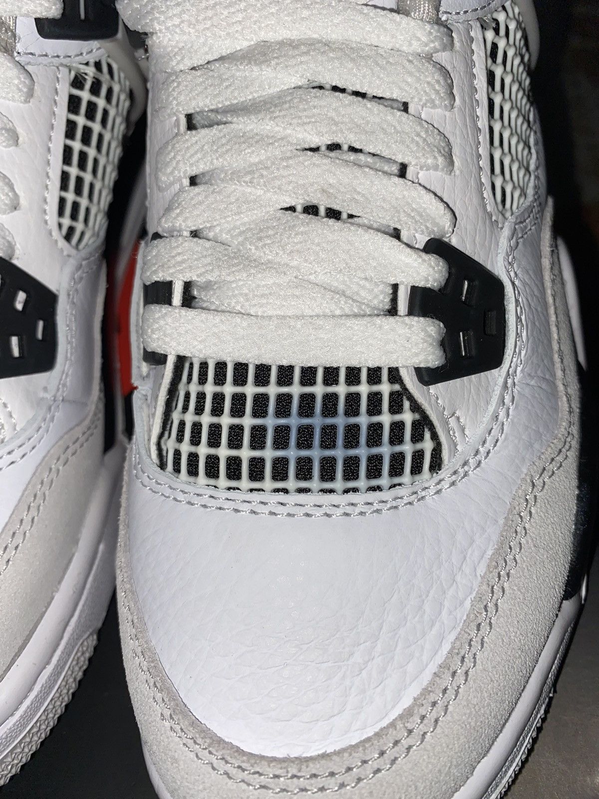 Jordan Brand × Nike Jordan 4 Retro Military Black 3.5Y Grade School Size US 5 / IT 35 - 4 Thumbnail