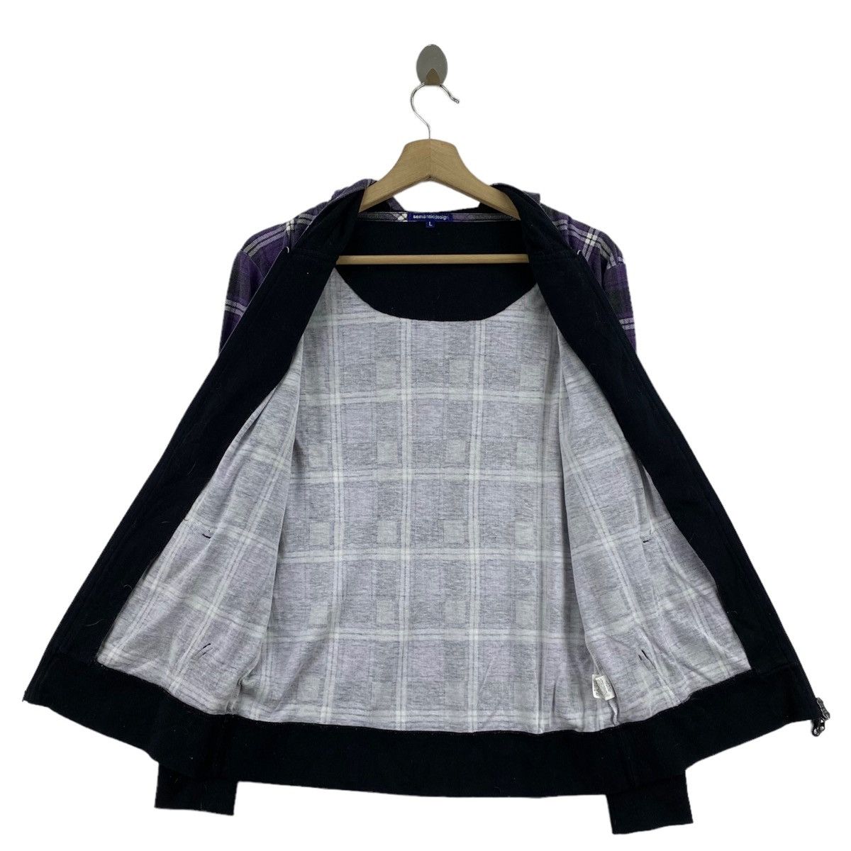 Japanese Brand × semanticdesign SEMANTIC DESIGN Punk Japanese Brand Check Tartan Purple Size US L / EU 52-54 / 3 - 5 Thumbnail