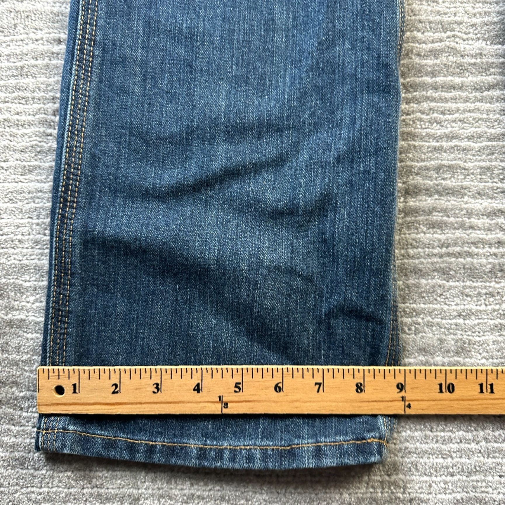 Carhartt Carhartt Jeans Mens 34x32 Blue Denim Relaxed Straight 5-Pocket 34 32 Cotton Blend Workwear Pants Size US 34 / EU 50 - 7 Thumbnail