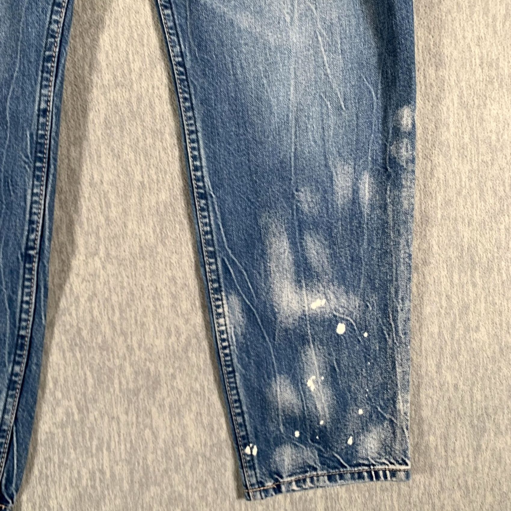 Abercrombie & Fitch Abercrombie & Fitch Jeans Womens 28x27 Blue High Rise Girlfriend Distressed Jeans Size 28" / US 6 / IT 42 - 4 Thumbnail