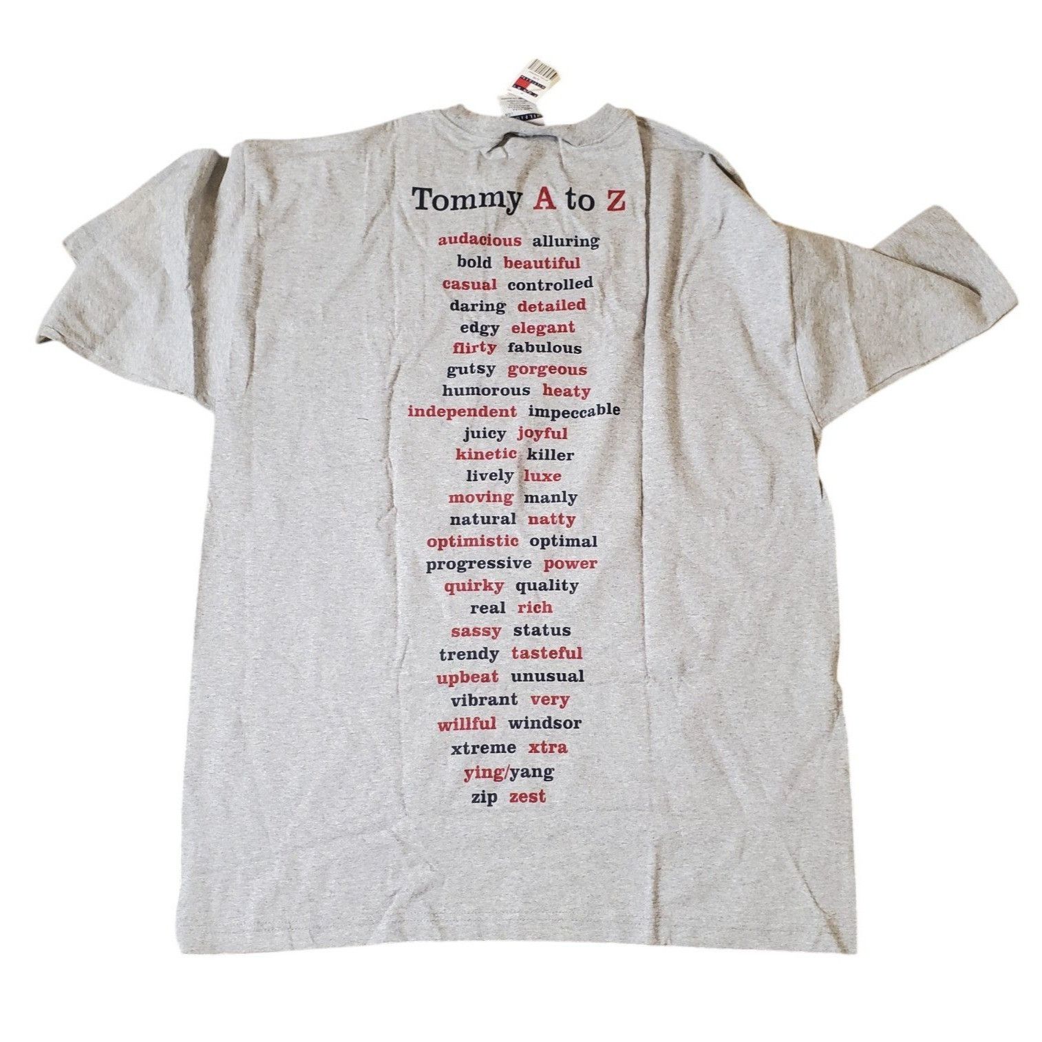 Tommy Hilfiger Tommy Hilfiger Mens Vintage 90s Y2K Tommy A to Z Graphic Cot Size US L / EU 52-54 / 3 - 1 Thumbnail